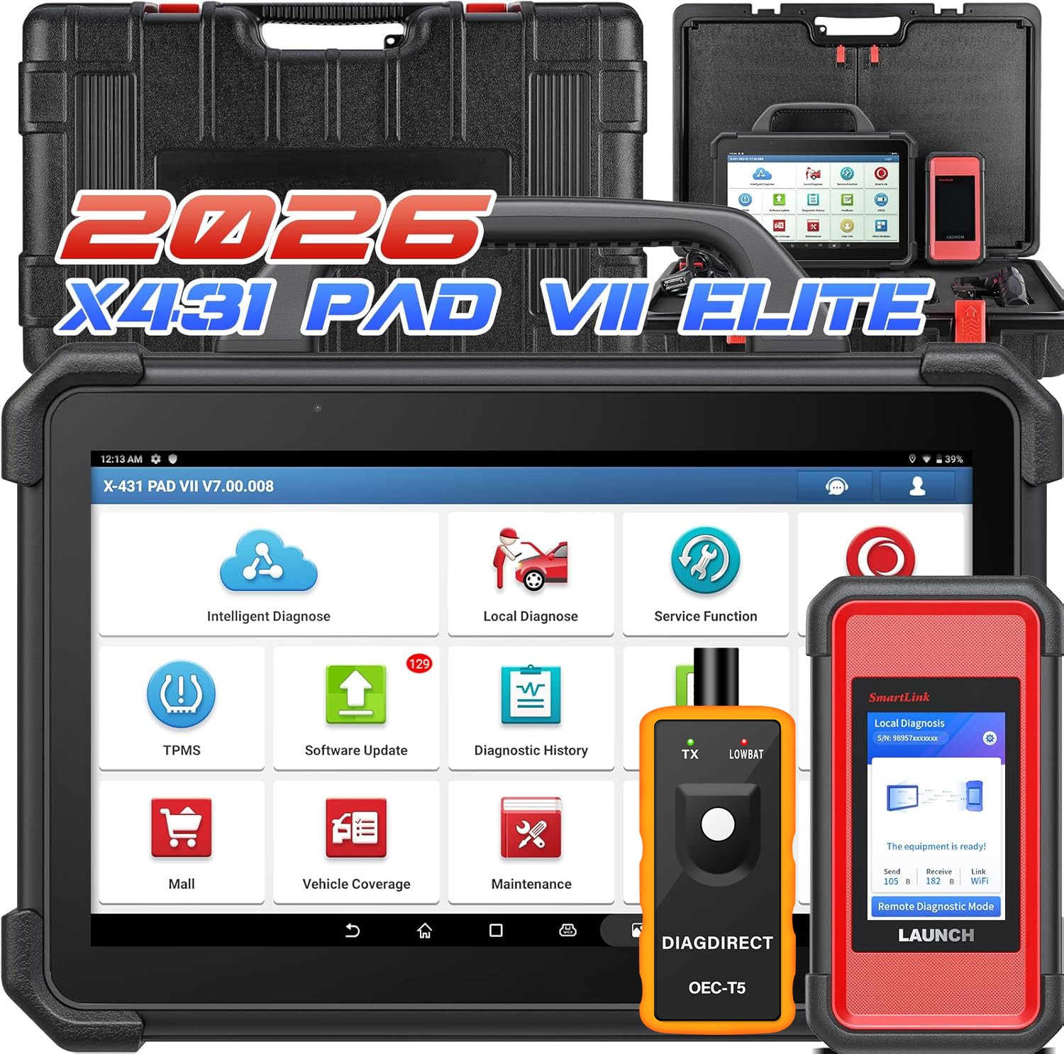 LAUNCH X431 PAD VII ELITE PAD 7 PRO Diagnostic Scanner K.ey Programming Coding