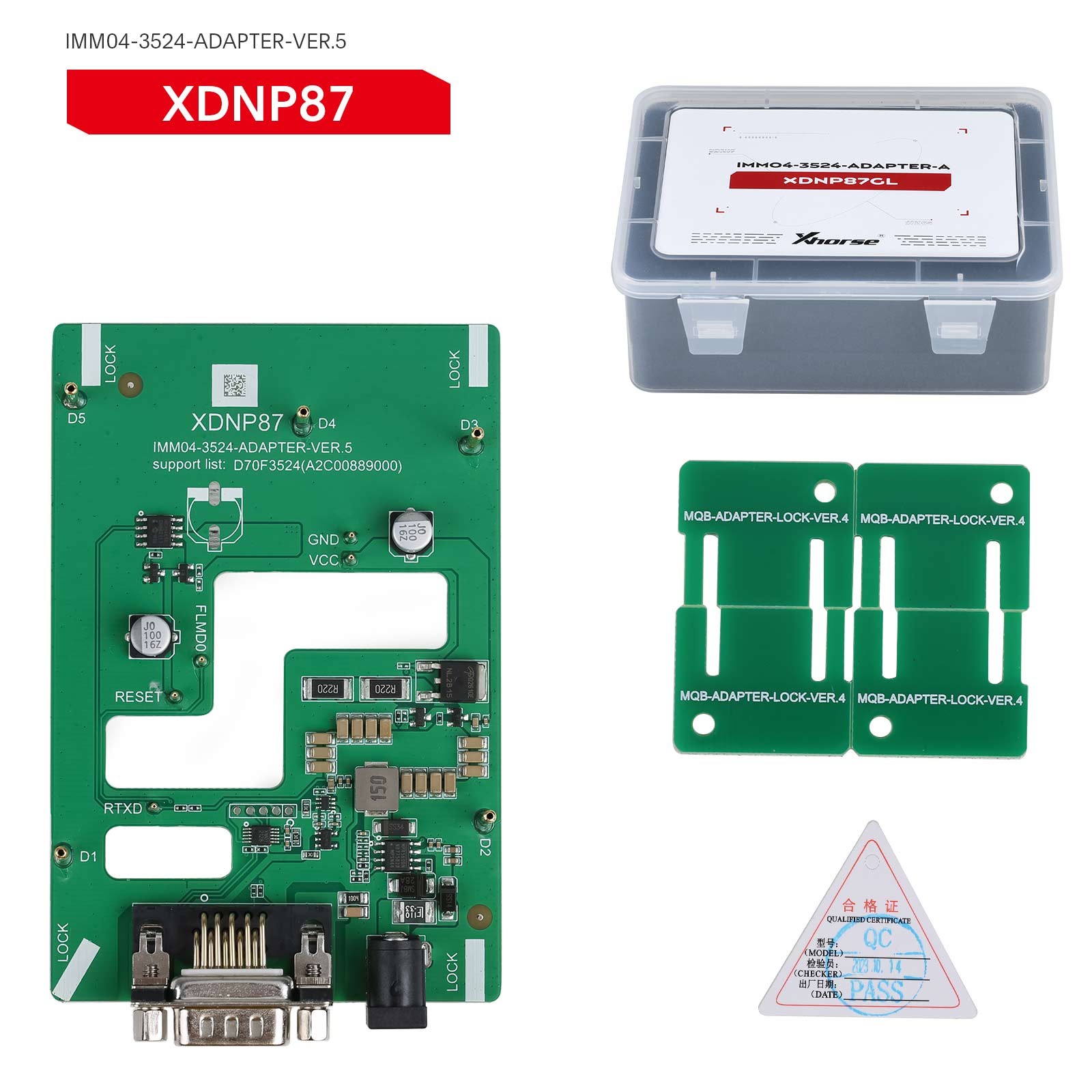 Xhorse MQB48 No Disassembly No Soldering 13 Full Set Adapters XDNPM3GL Muti-PROG