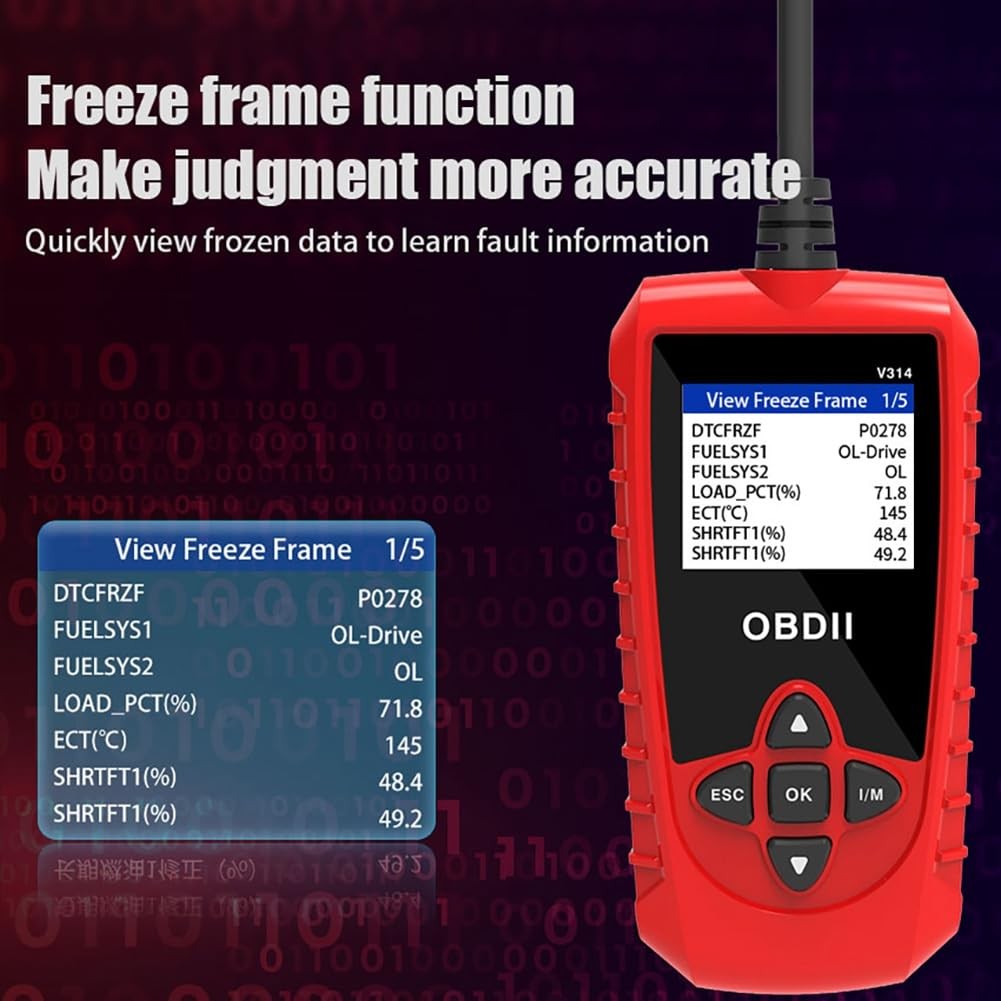 Car Code Reader OBD2 Scanner Automotive Engine Fault Diagnostic Tool Data Stream
