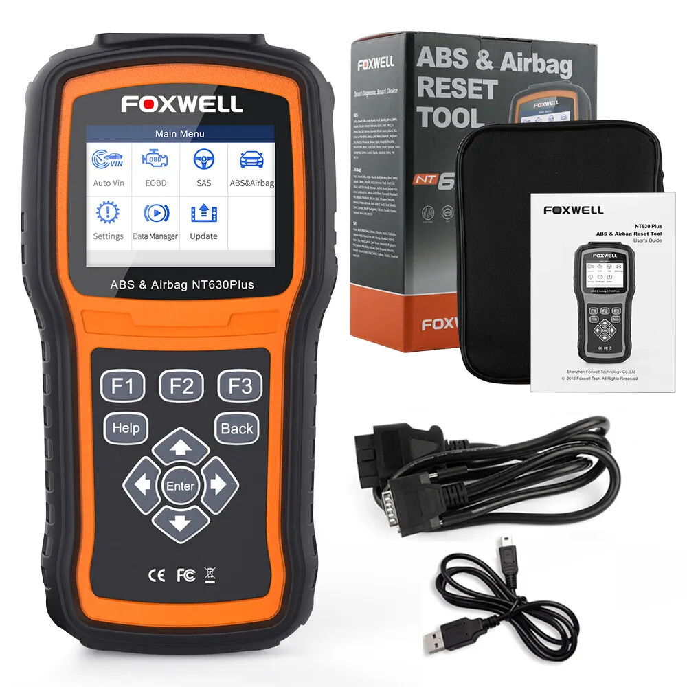Foxwell Automotive OBD2 Scanner ABS Bleeding SRS SAS Reset Car Diagnostic Tool