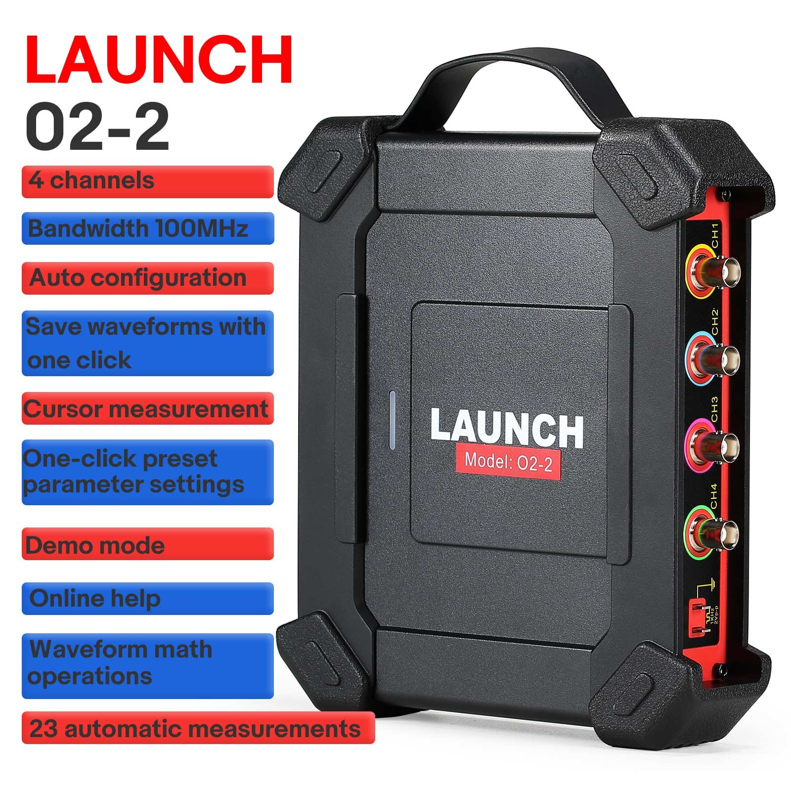 LAUNCH X431 O2-2 Scopebox 4 Channels Oscilloscope for X431 PRO3S+ V5.0/PAD V