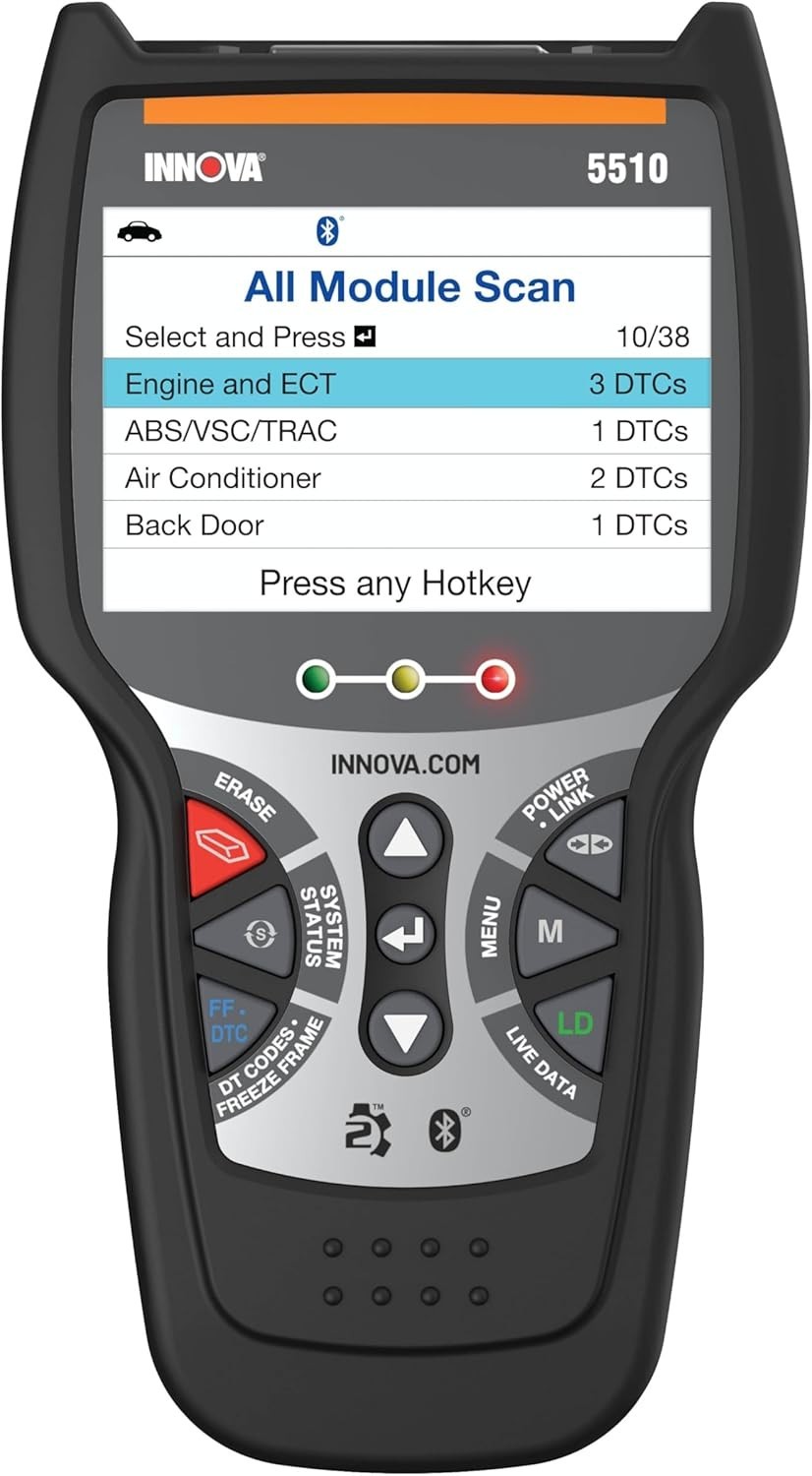 Innova ODBII Code Scanner 5510 EPB Reset, ABS Bleeding, Transmission Temp & More