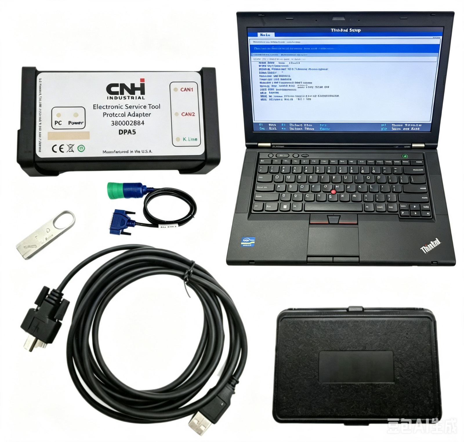 CNH DPA5 DIAGNOSTIC KIT CNH EST New Holland Electronic Tool v9.14+ETimGo+Laptop