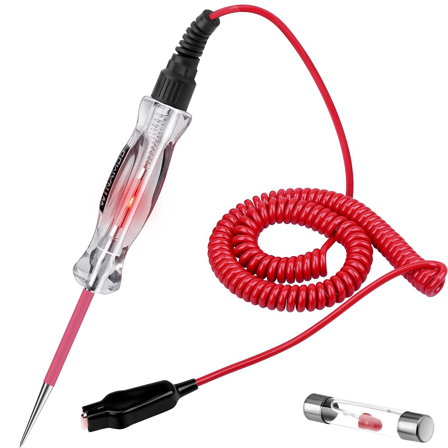 Premium LED Bulb Automotive Circuit Tester, 6-24V Test Light with 135 Clear
