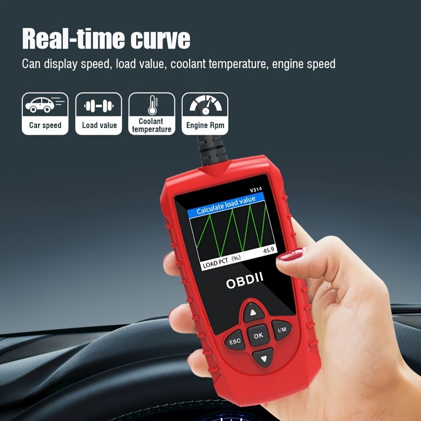 Car Code Reader OBD2 Scanner Automotive Engine Fault Diagnostic Tool Data Stream