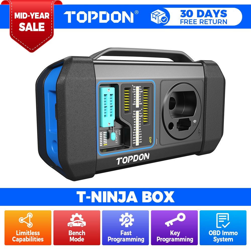 2026 TOPDON T-Ninja Box IMMO Key Programmer For Phoenix Max Smart Lite 3 Scanner