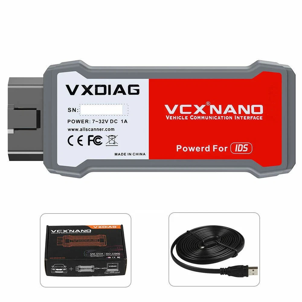 FORD MAZDA IDS OBD2 Auto Diagnostic Tool VXDIAG VCX NANO Supports 2005 – 2022