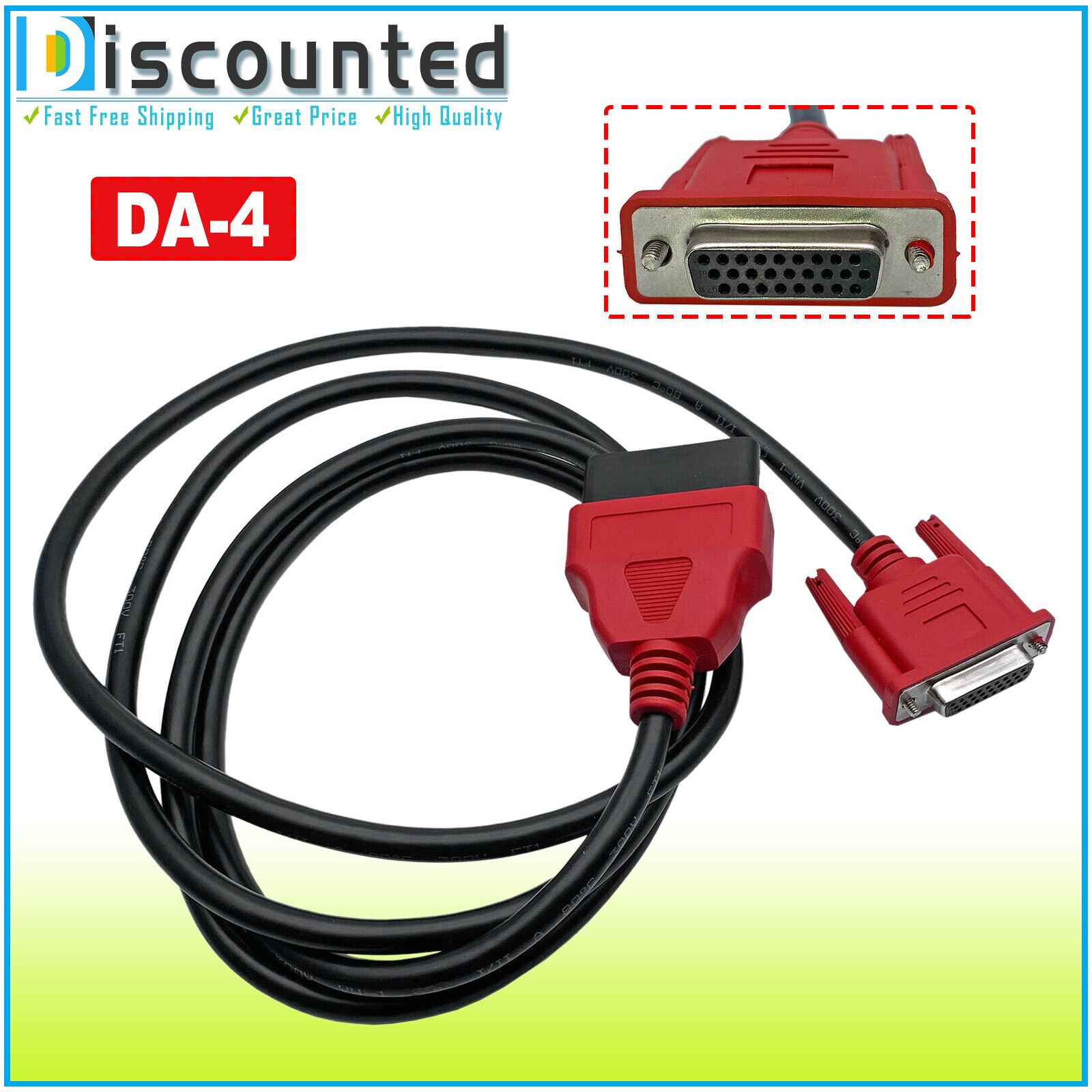 OBDII OBD2 Cable Compatible with DA-4 for Snap On Scanner ETHOS+ PLUS EESC319