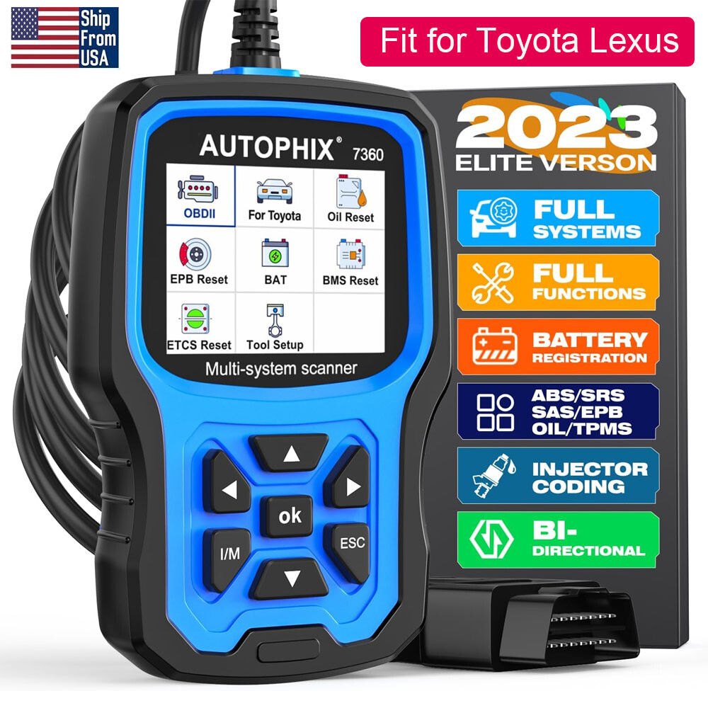 AUTOPHIX 7360 Elite Fit for Toyota Lexus OBD2 Scanner Full System Car Diagnostic