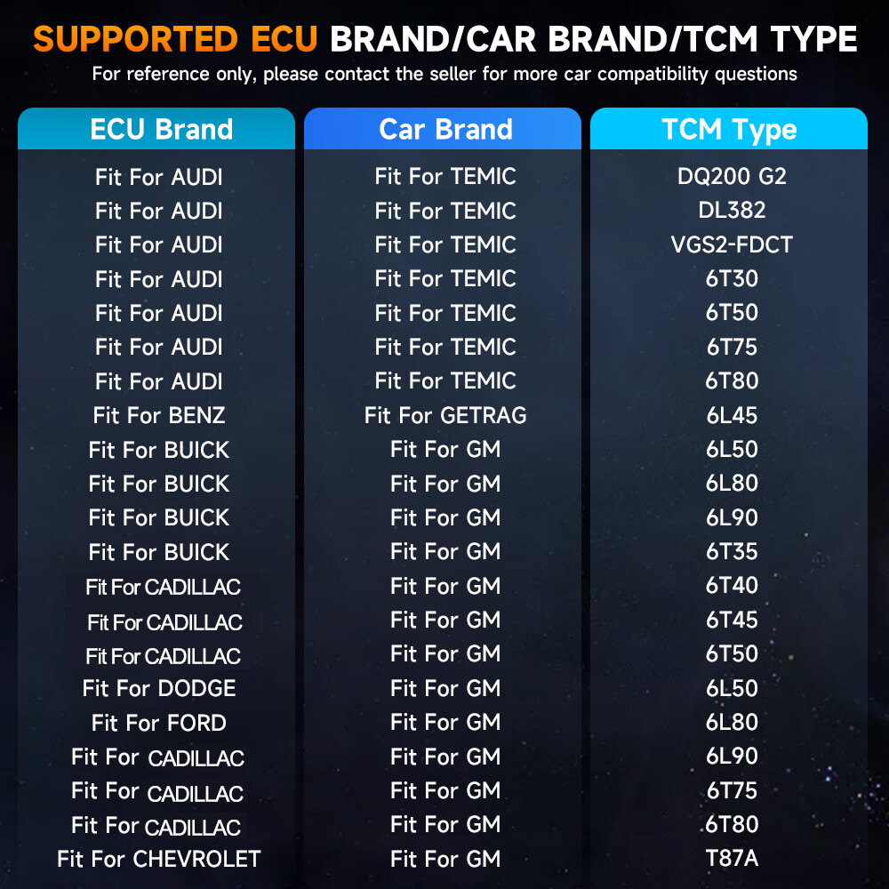 ANCEL EC500 TCM Car ECU Cloning Reset initialization Read IMMO Write MAP VIA OBD