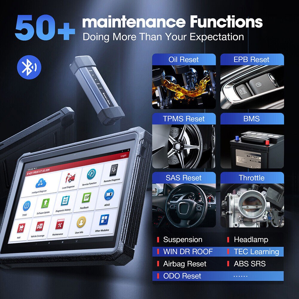 2025 LAUNCH X431 PRO5 PAD V+ Diagnostic Scanner J2534 Programming E.CU Coding