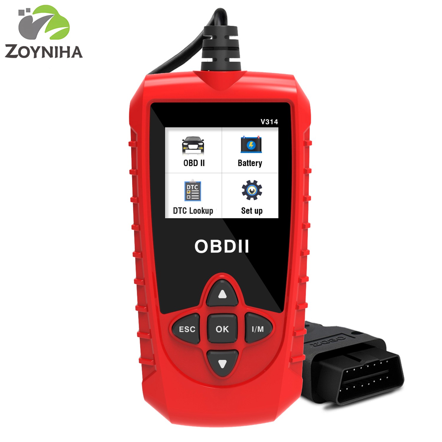 Car OBD2 Scanner Real-Time Curve EVAP Battery Voltage Test DTC VIN Code Reader