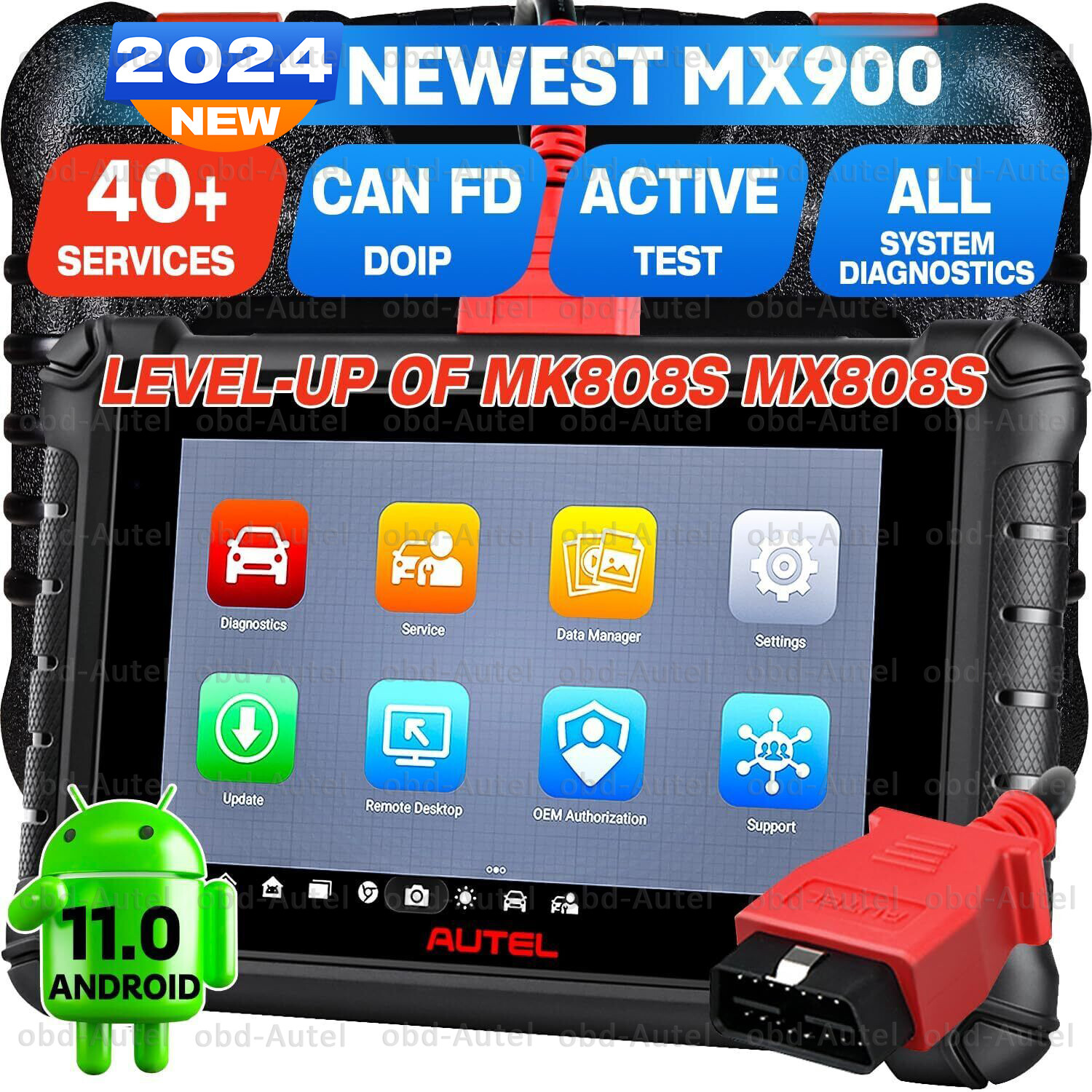 2024 Autel MaxiCheck MX900 Full Bidirectional Scan Tool 40+ Service Android 11.0