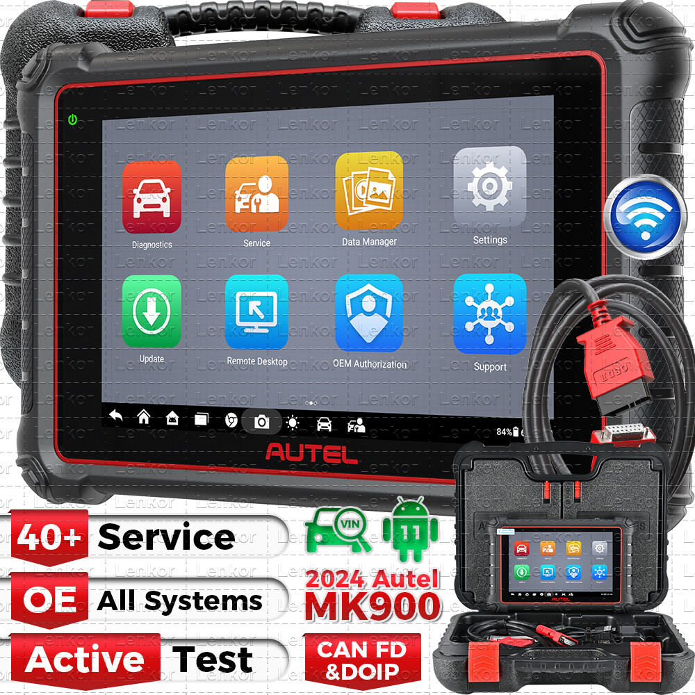 2024 Autel MaxiCOM MK900 Diagnostic Scanner Tool 40+ Service FCA Autoauth & SGW