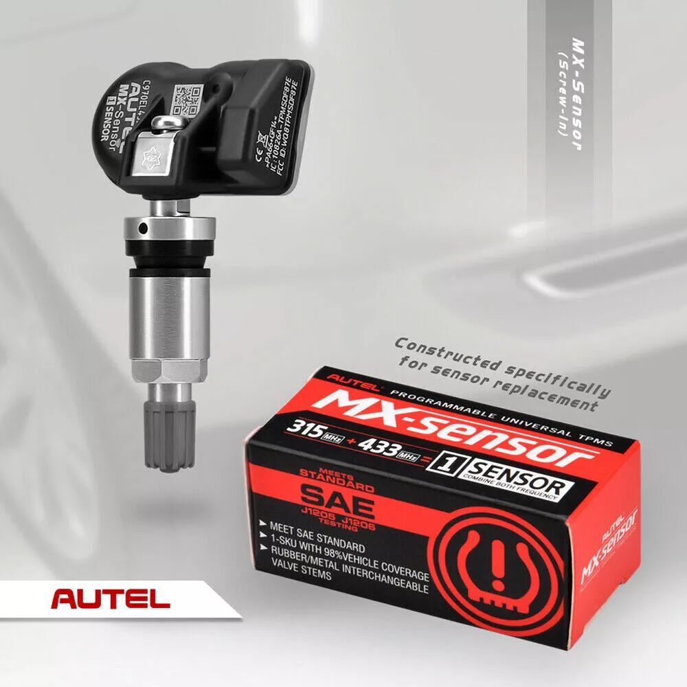 New 1PC Autel TPMS Sensor MX-Sensor 315MHz & 433MHz Programmable metal Valve