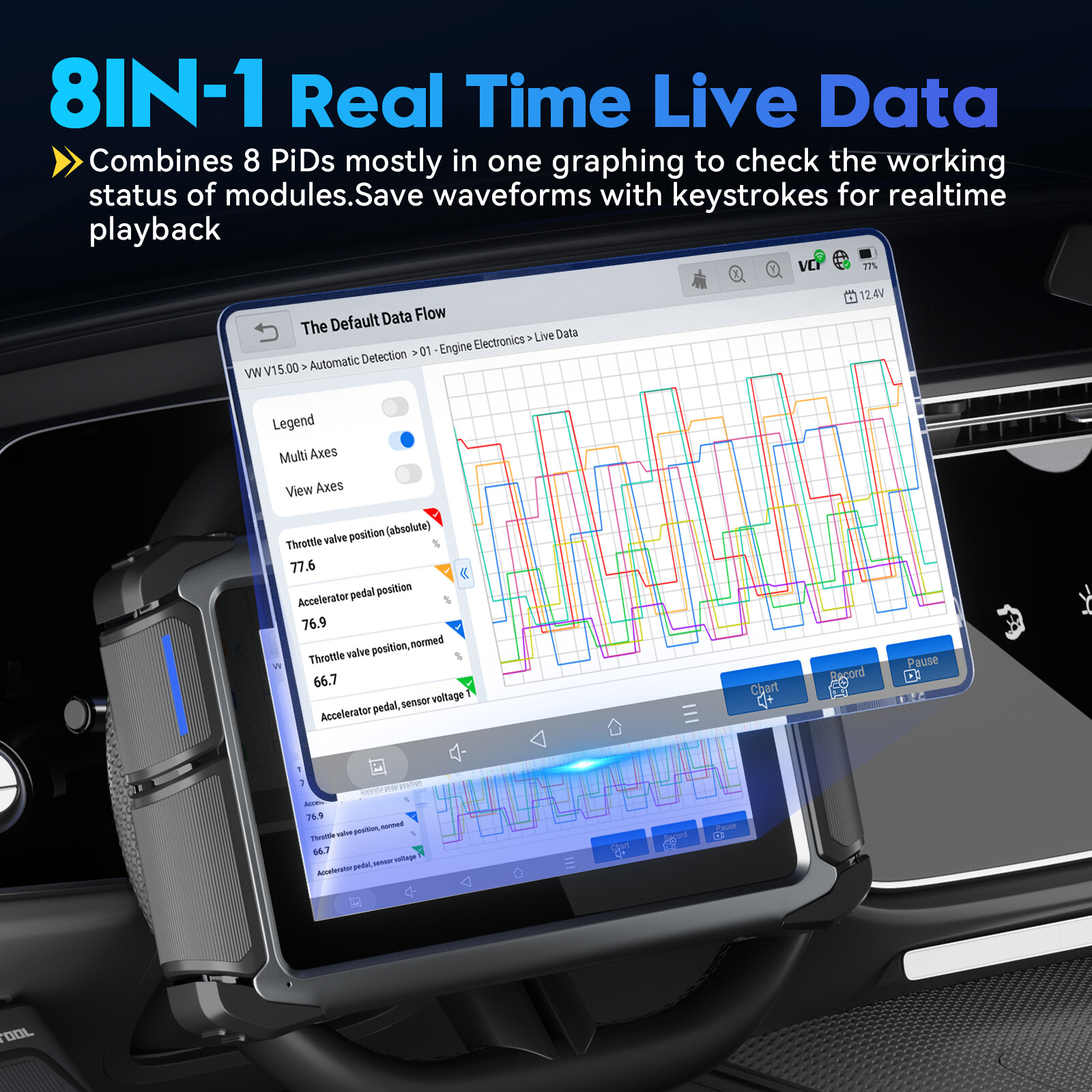 2026 VDIAGTOOL VD70S Wireless All System OBD2 Scanner Diagnostic Tool ECU Coding