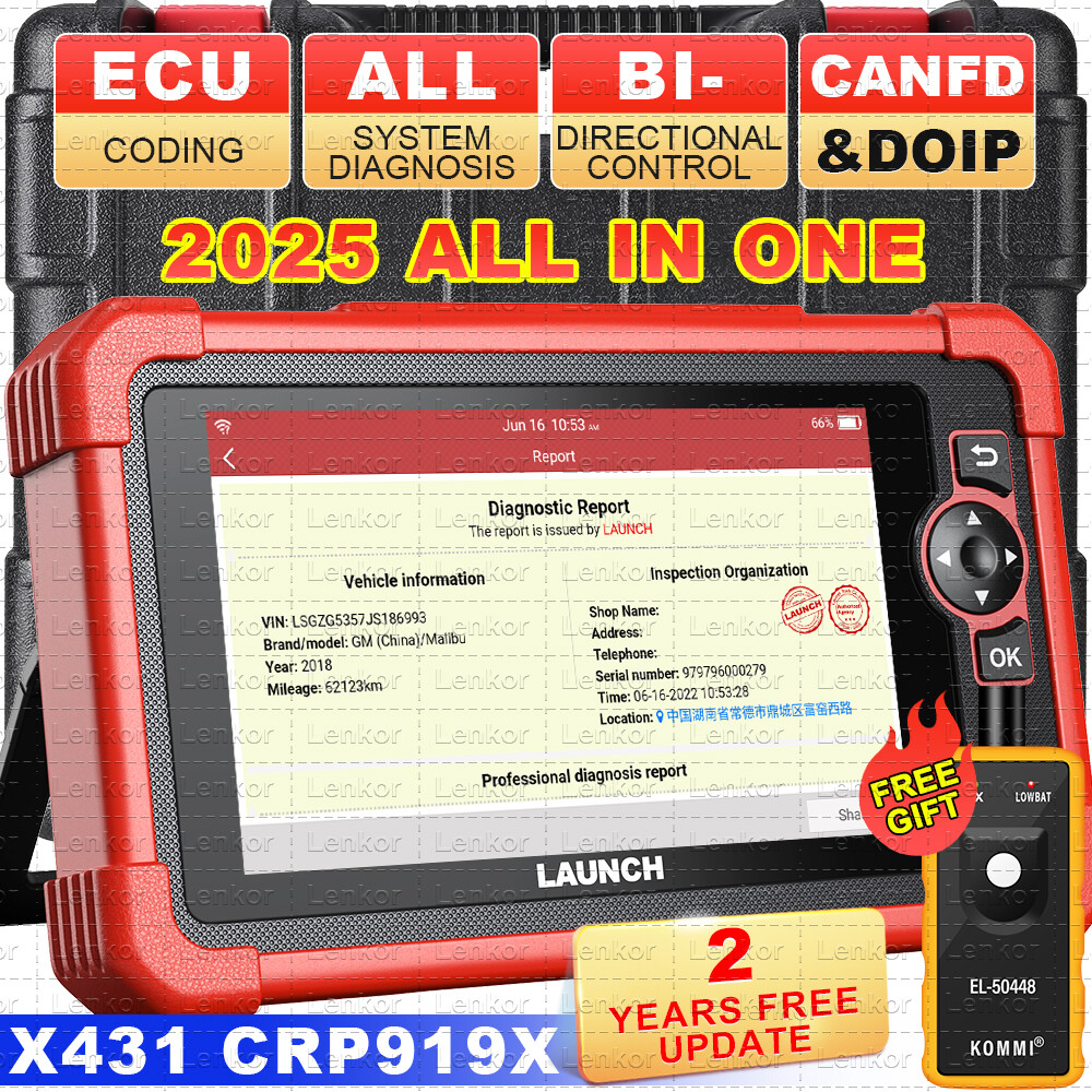 LAUNCH CRP919X OBD2 Scanner Bidirectional Car Diagnostic Tool Key Programming