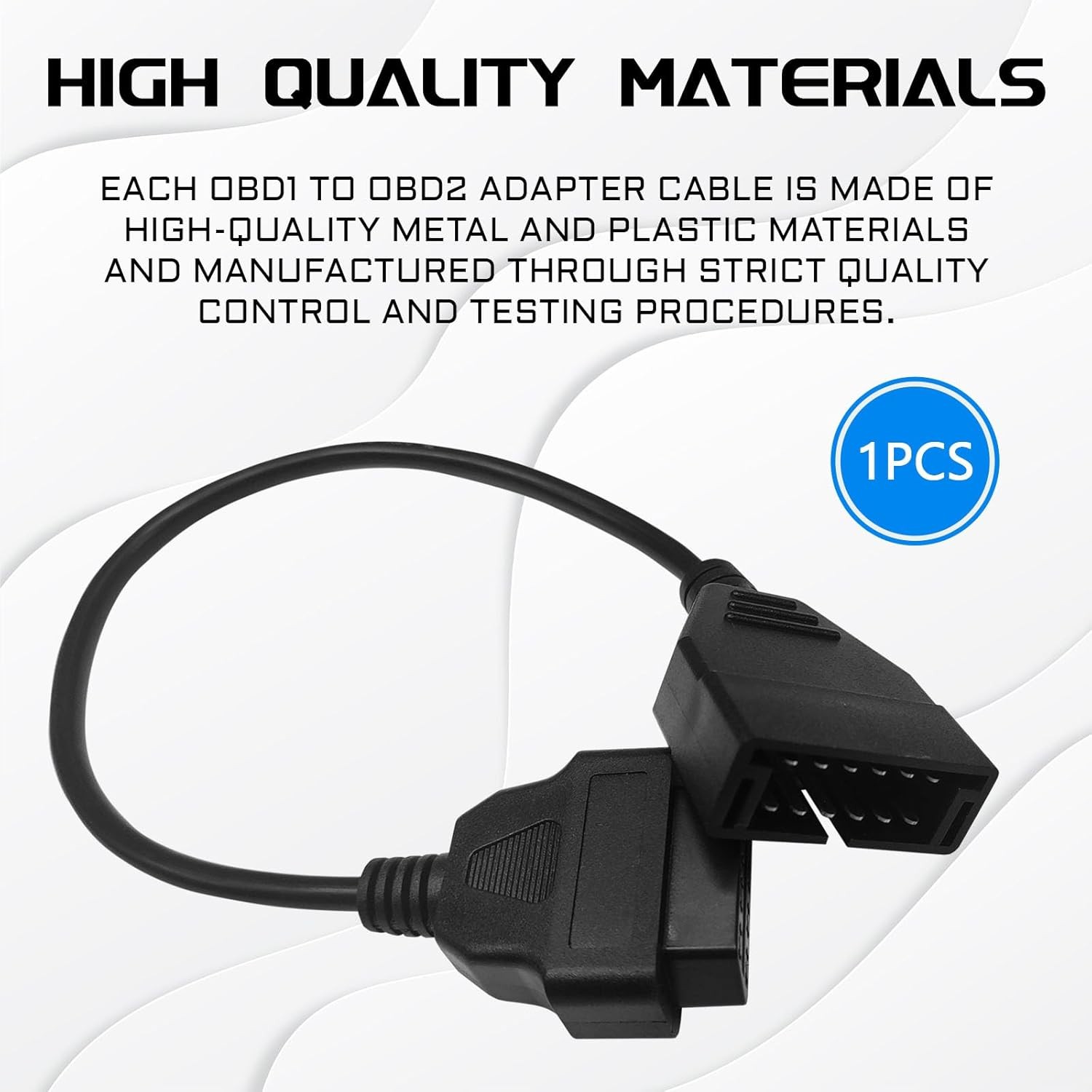 OBD1 Scanner, to OBD2 GM Adapter, OBD 1 Scanner Cable Code Reader Black