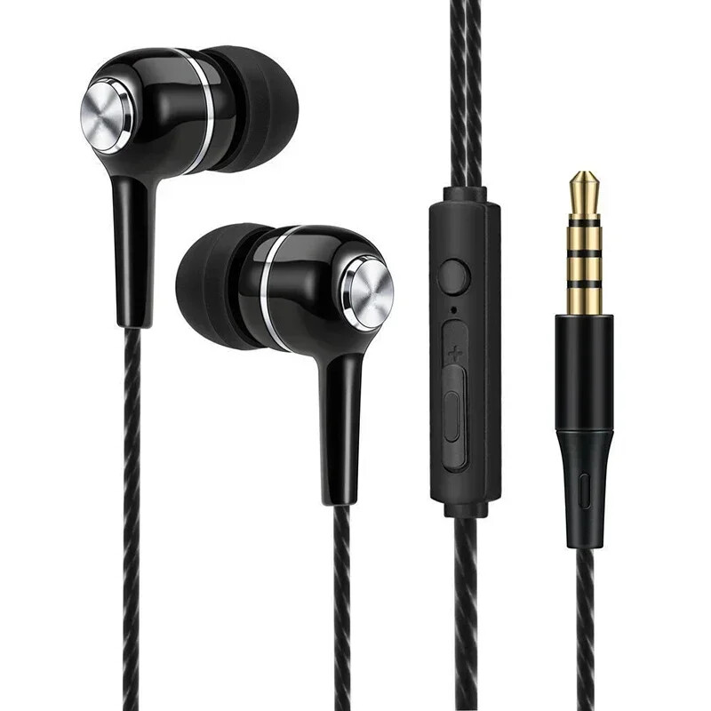 Earphones Wired Headphones In Ear High Definition Deep Bass 3.5mm AUX Jack