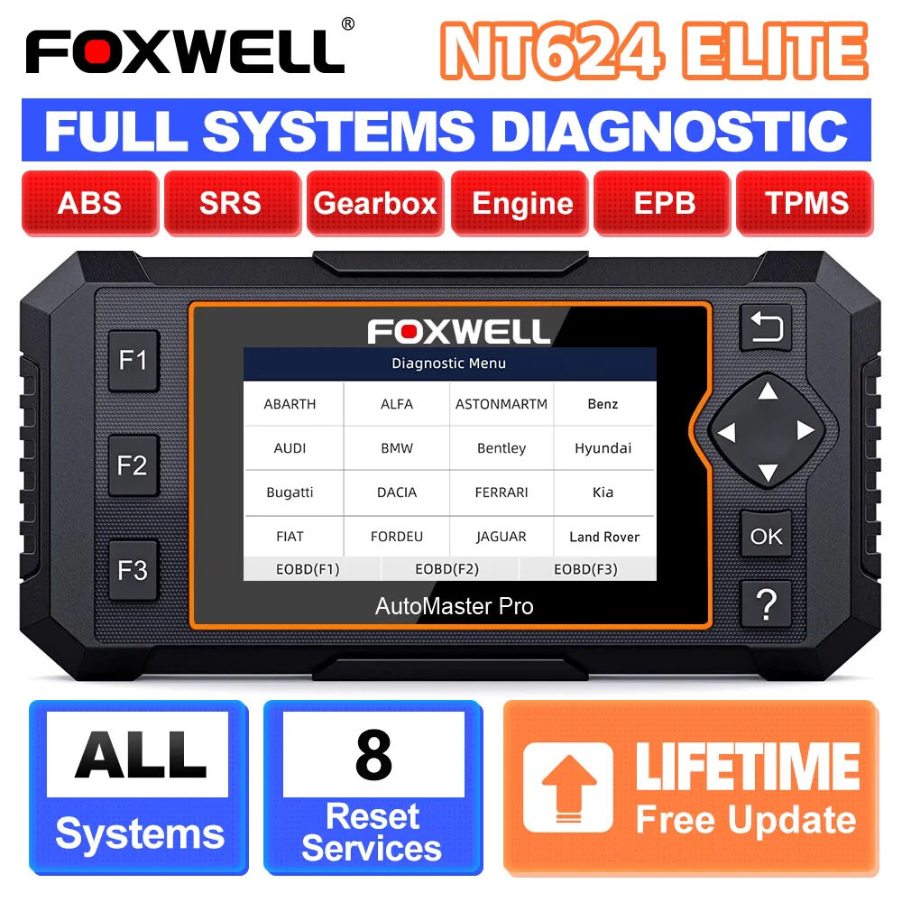 ALL SYSTEM CAR DIAGNOSTIC SCAN TOOL OBD2 SCANNER For GM Chrysler Ford BMW Benz