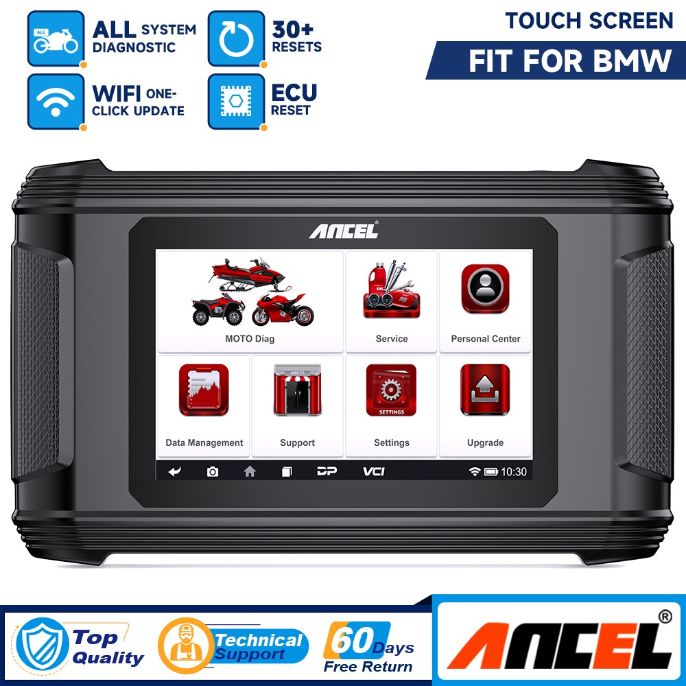 MT510 OBD2 Scanner Motorcycle All Systems Fault Diagnostic Tool Fit For BMW