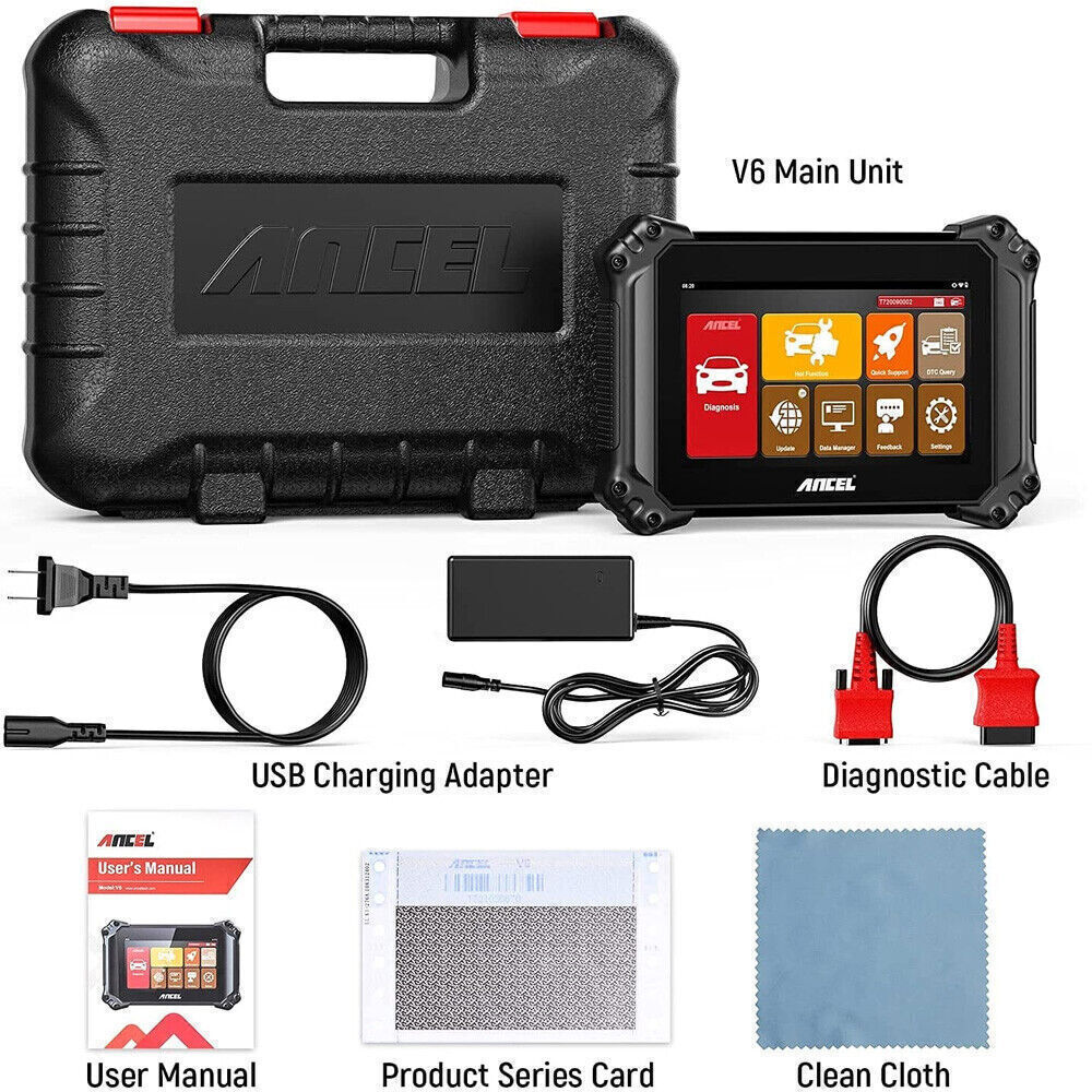 ANCEL V6 8″ Car OBD2 Scanner Bidirectional Diagnostic Scan Tool Full System A/F