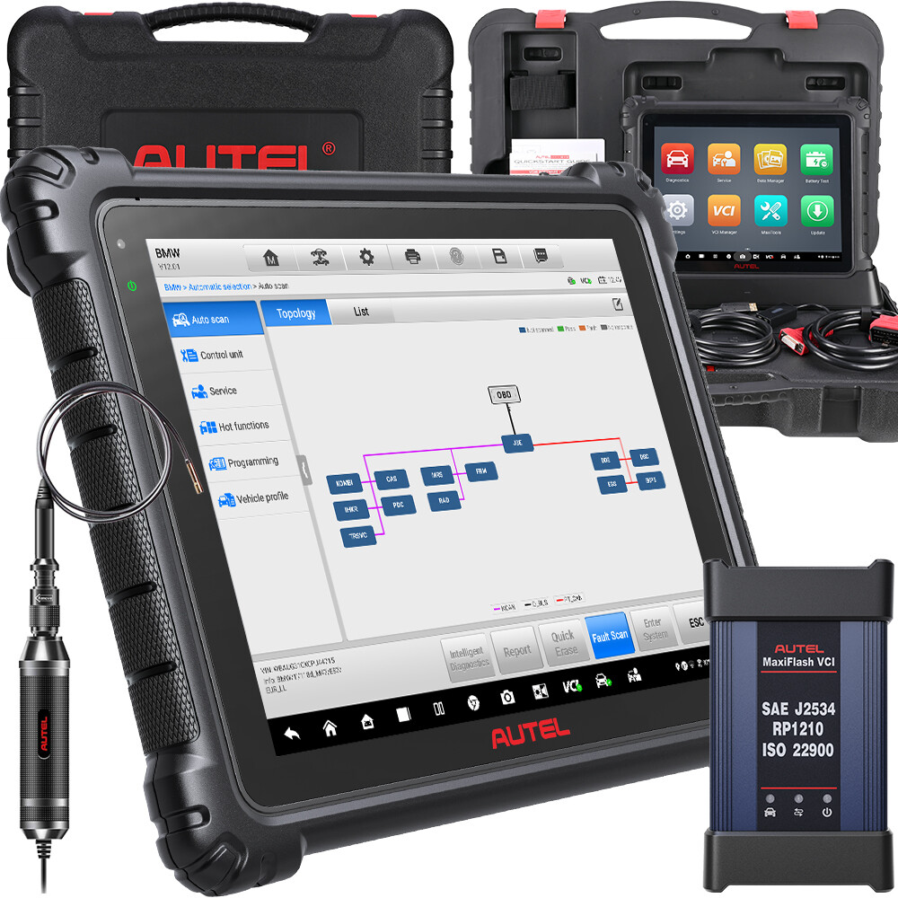 Autel Scanner MaxiCOM Ultra Lite S 2 Years Free Update 2025 Upgraded of MS909