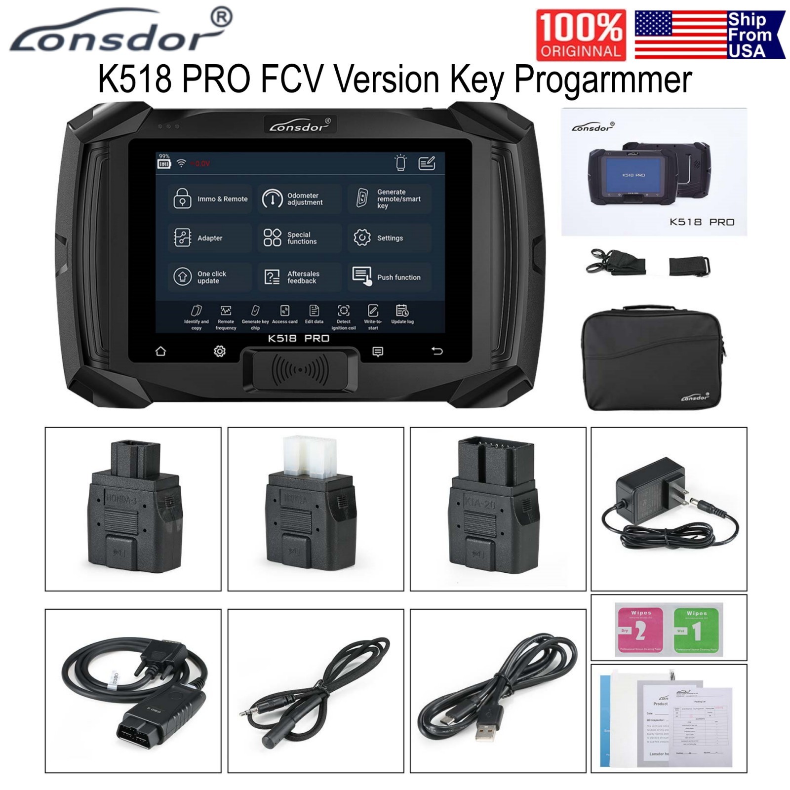 Lonsdor K518 PRO FCV Version All-in-One Key Progarmmer Lifetime Free Update US