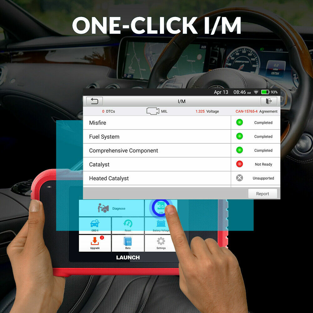 LAUNCH CRP123E V2.0 Elite OBD2 Car Scanner Reader Engine ABS SRS Diagnostic Tool