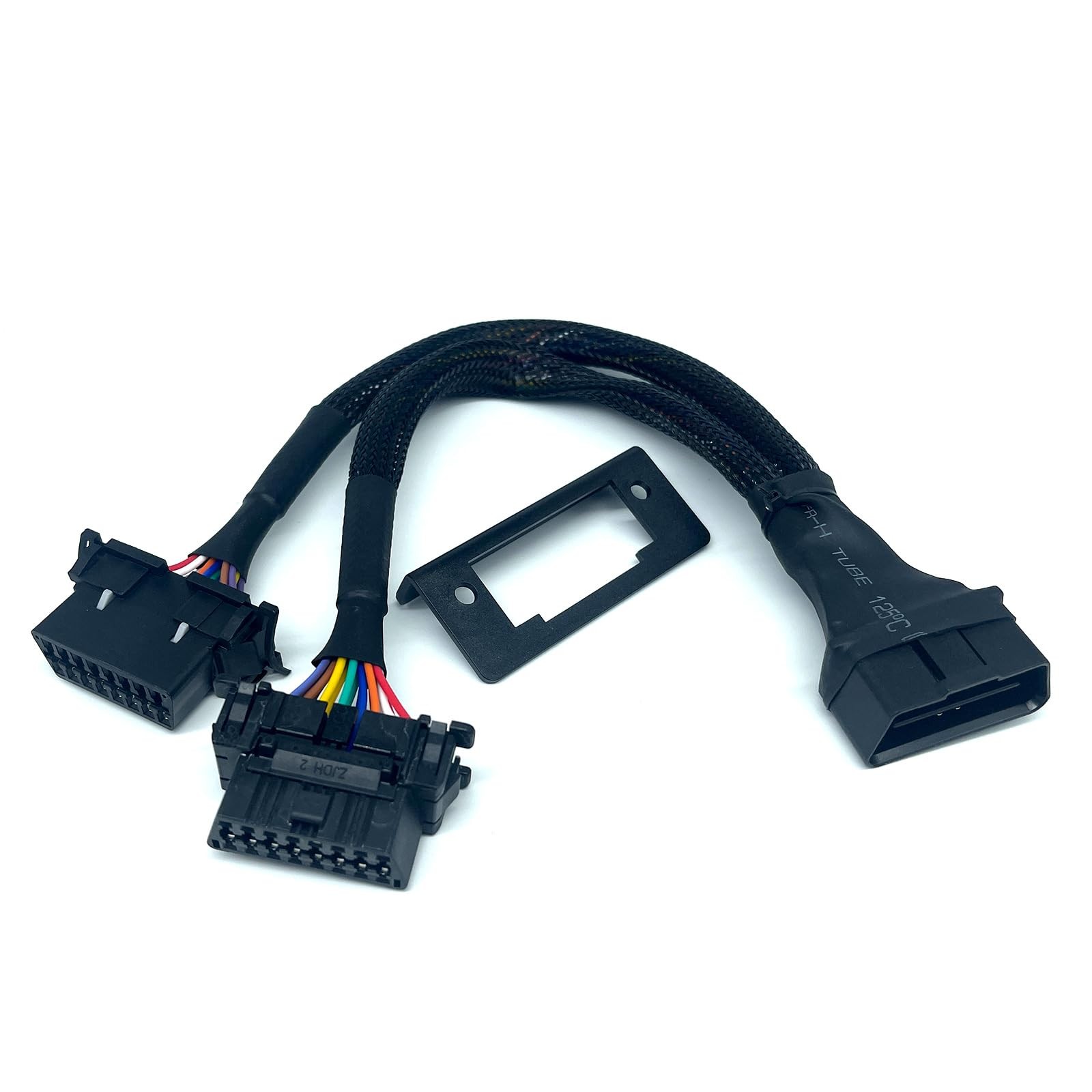 JUTA OBD2 Splitter Extension Cable Adapter 1 Male and 2 Females 1 PC, Black