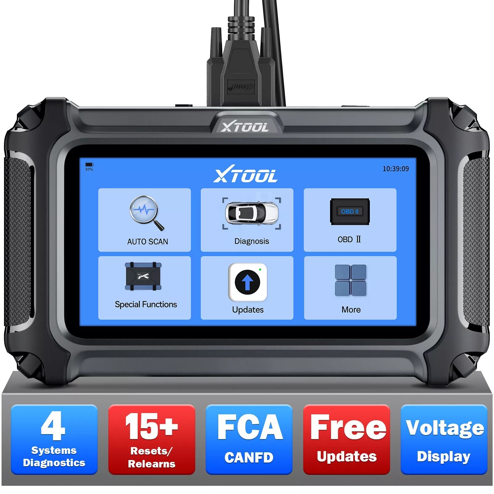XTOOL D5S OBD2 Diagnostic Scanner Engine ABS SRS Fault Code Reader Free Updates