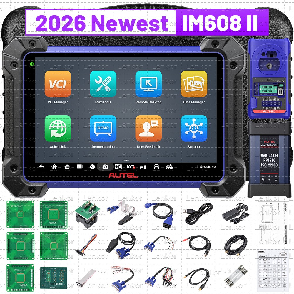 Autel MaxiIM IM608 PRO II IMMO Key Fob Programming Tool ECU Coding Bidirectional