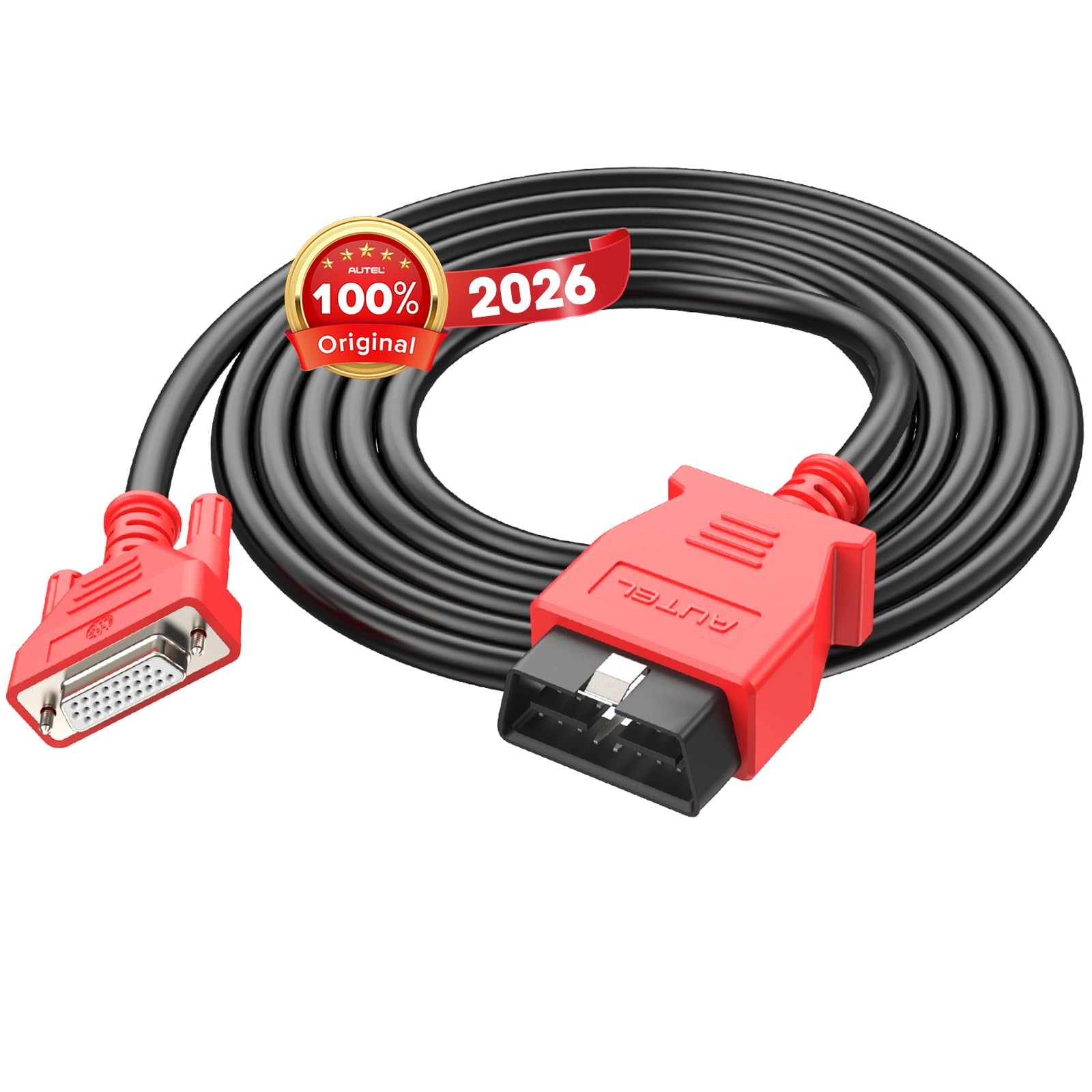 Autel Original OBD2 Main Test Cable – 16 Pin 3 Rows OBDII Diagnostic 3.3 feet