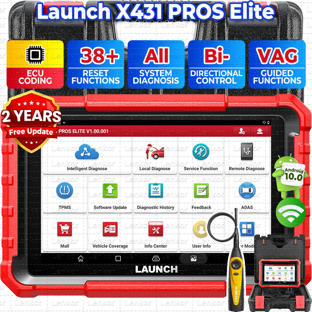 2025 LAUNCH X431 Pro Elite V+ PRO5 PAD V Bidirectional Diagnostic Scanner Coding