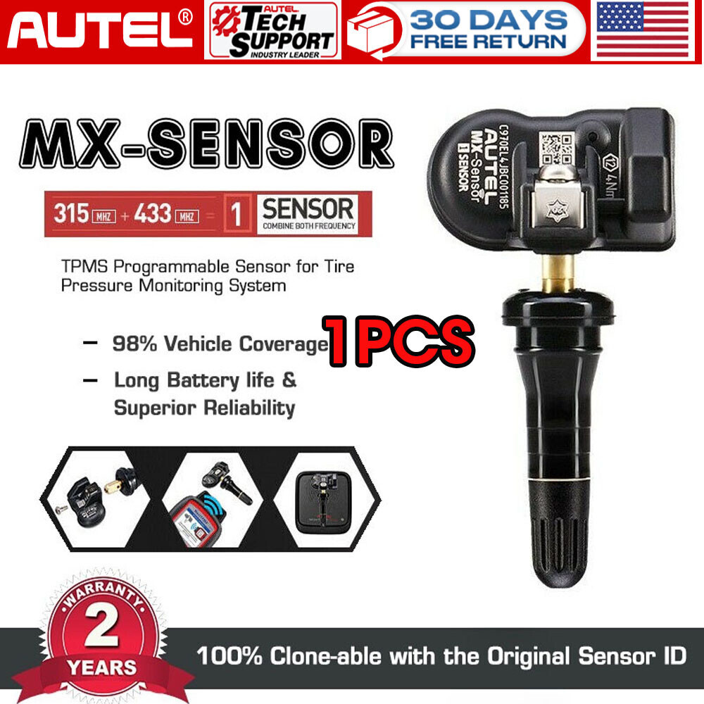 Autel Tire Pressure Sensors TPMS MX-Sensor 315MHz &433MHz Universal Programmable