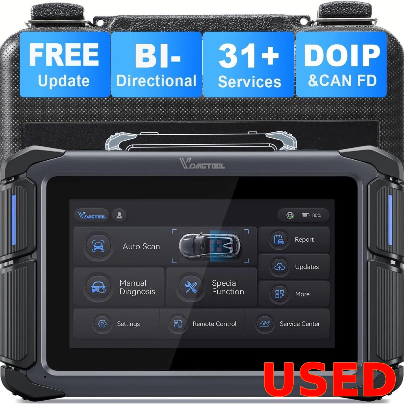 USED VD70 Lite Bidirectional OBD2 Scanner Auto Diagnostic Scan Tool Full System
