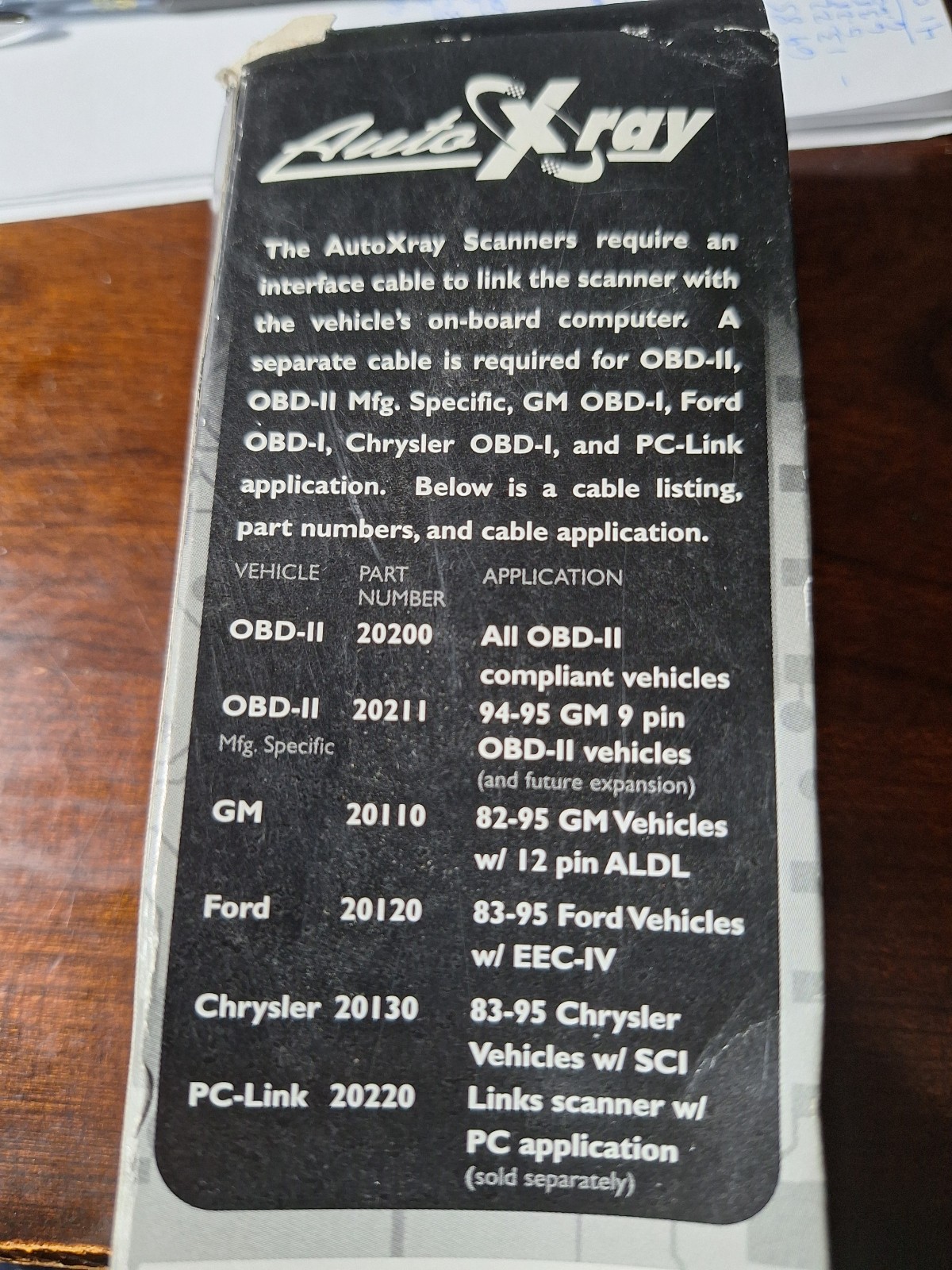 NEW AUTOXRAY OBDII 20200 GENERIC Cable + FORD 20120 OBD2 Diagnostic Code Scanner