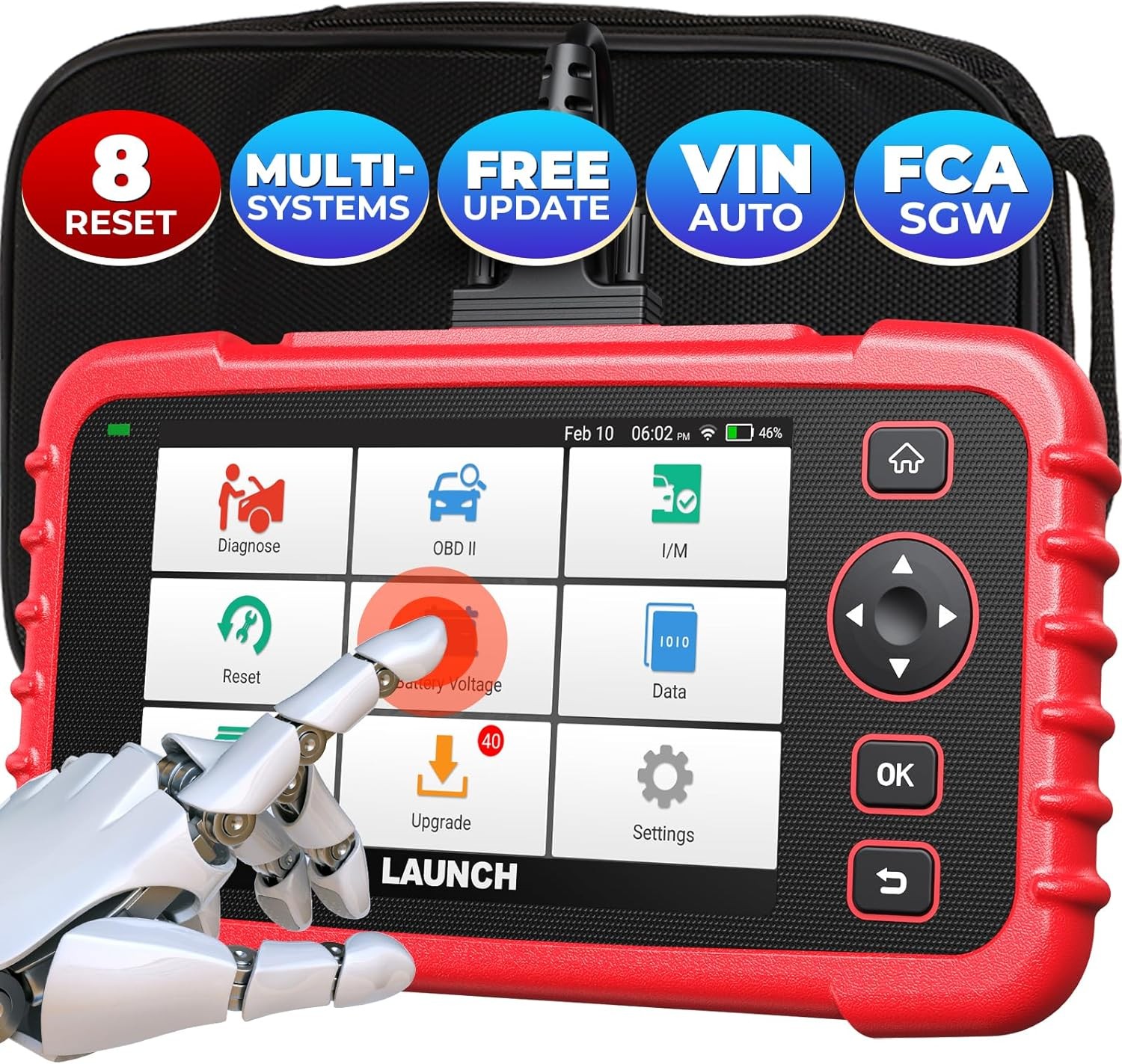 2025 Launch CRP129X PRO OBD2 Scanner Engine ABS SRS SAS TPMS EPB Diagnostic Tool
