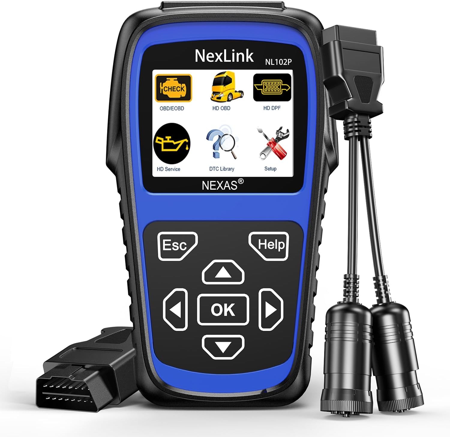 NEXAS NL102P Heavy Duty Truck Scanner with DPF Regen Oil Reset Diesel Diagnostic