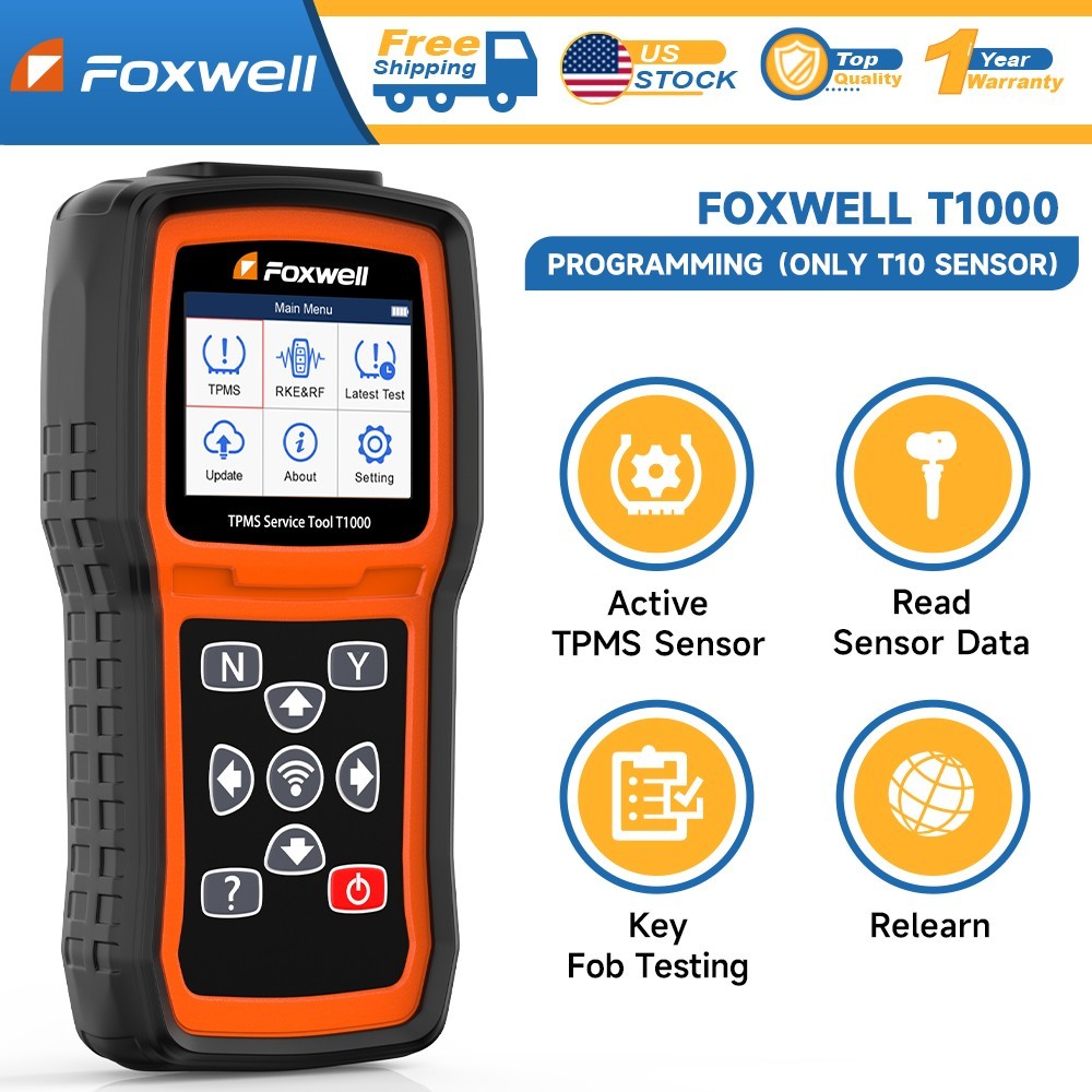 Universal TPMS Activate Tool Foxwell T1000 Sensor Programming Reset Relearn