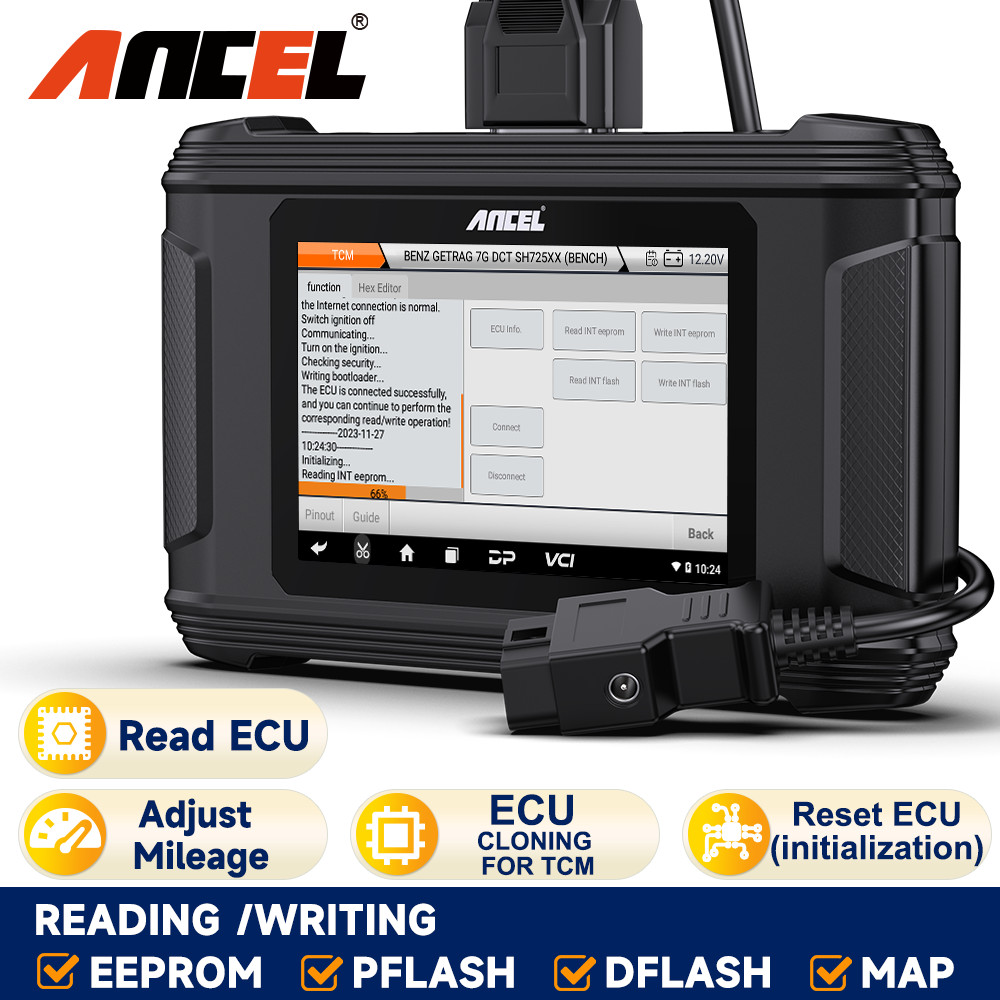 ANCEL EC500 TCM ECU Clone Coding Reset Read Write EEPROM FLASH Initialization