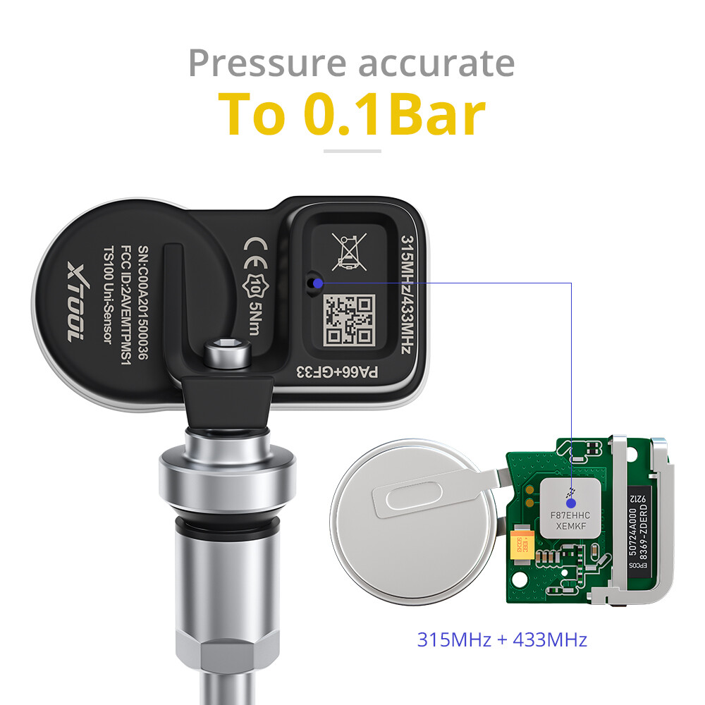 XTOOL IP819TP OBD2 Scanner TPMS Programming Diagnostics Tool 39+Reset +TS100pro