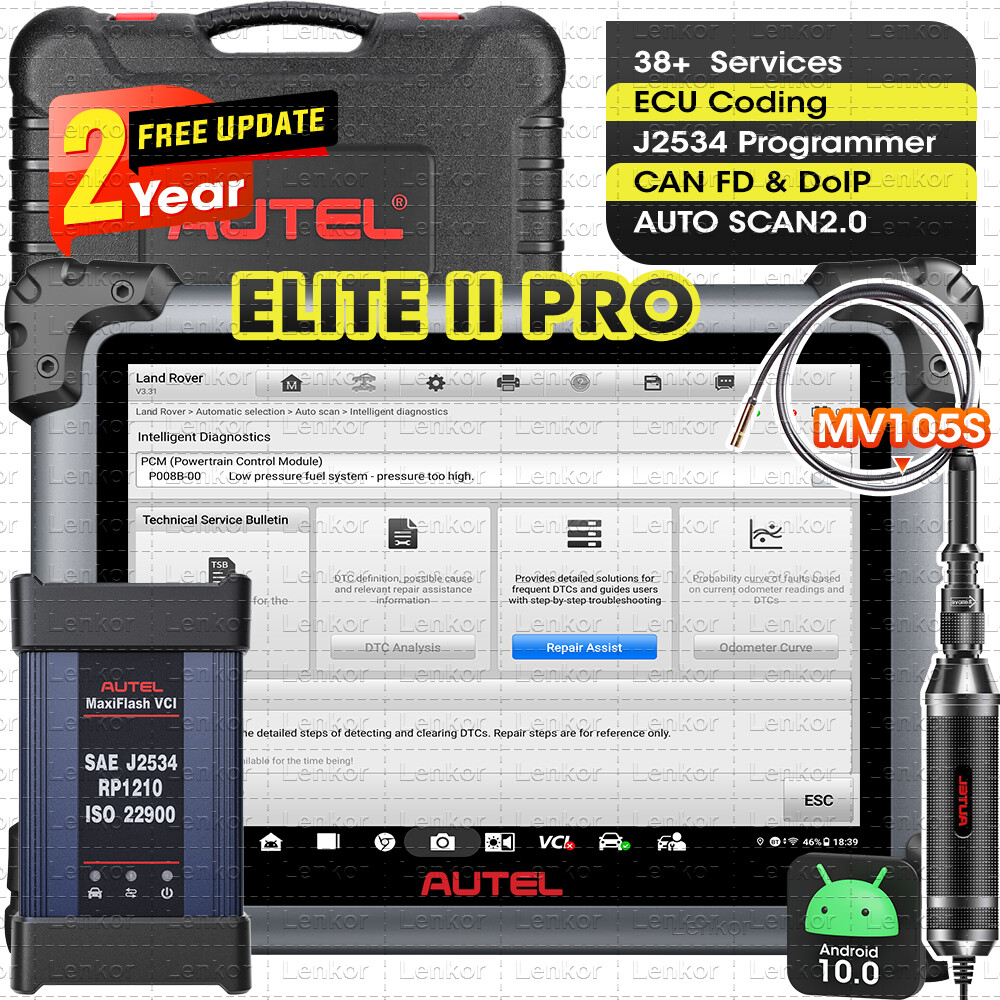 Autel MaxiSys Elite II PRO Scanner: 2025 Version 2 YEAR update No IP Limited