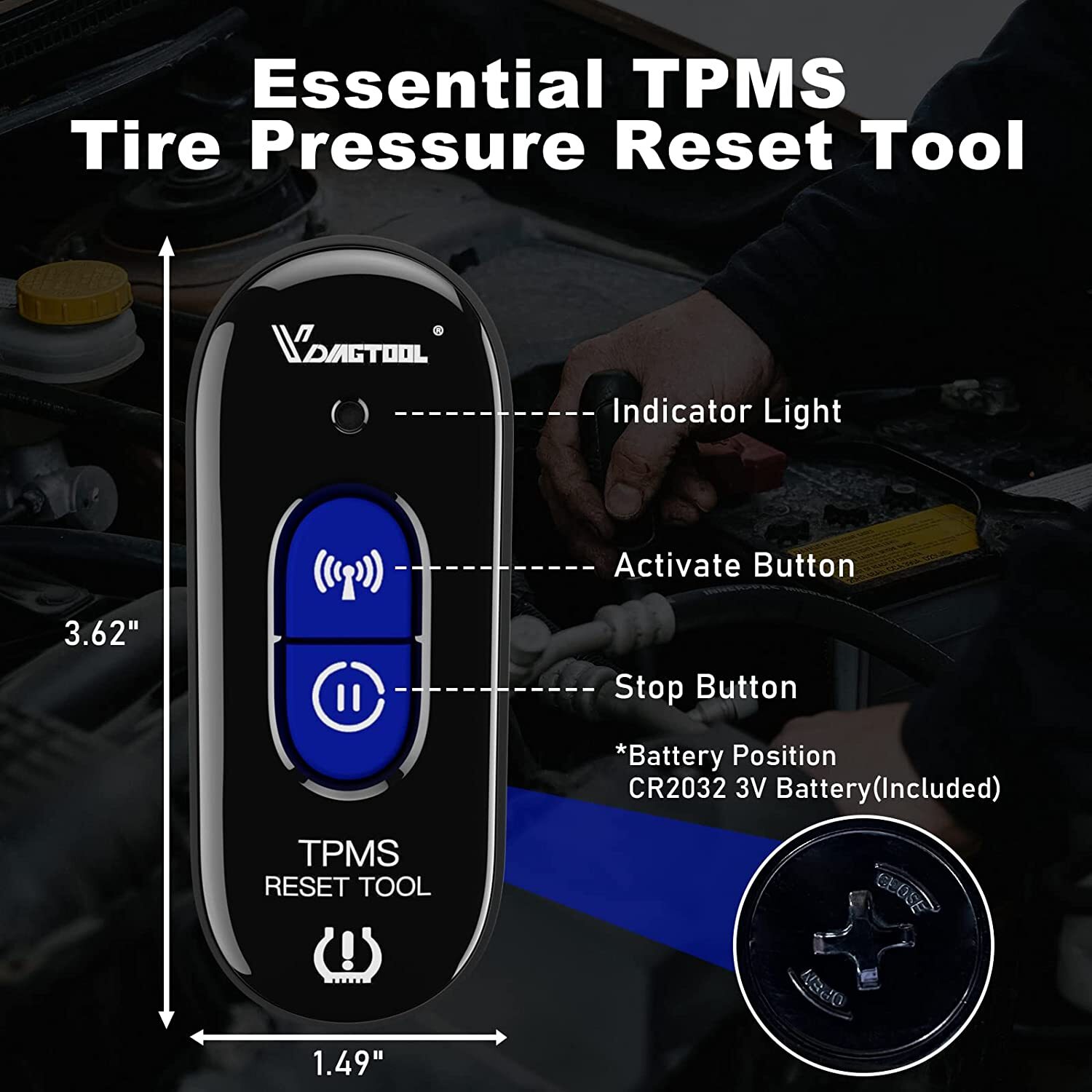 TPMS Relearn Tool Automotive Tire Pressure Monitor Reset Tool For Ford Vehicles