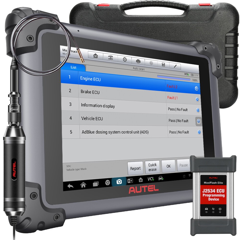 Autel MaxiSys MS908CV II 2026 Heavy Duty Truck Scanner Diesel Diagnostic Tool