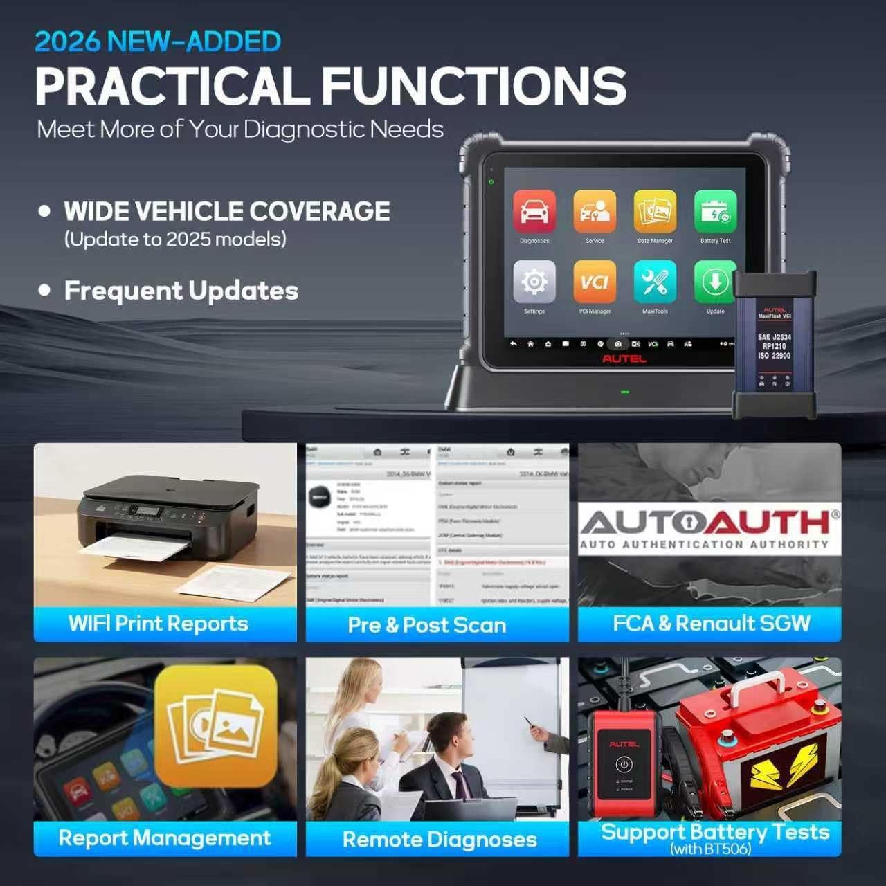 🔥🔥🔥【2-Year Update】Autel MaxiSys ULTRA Lite MS919 JVCI 2026 Diagnostic Scanner