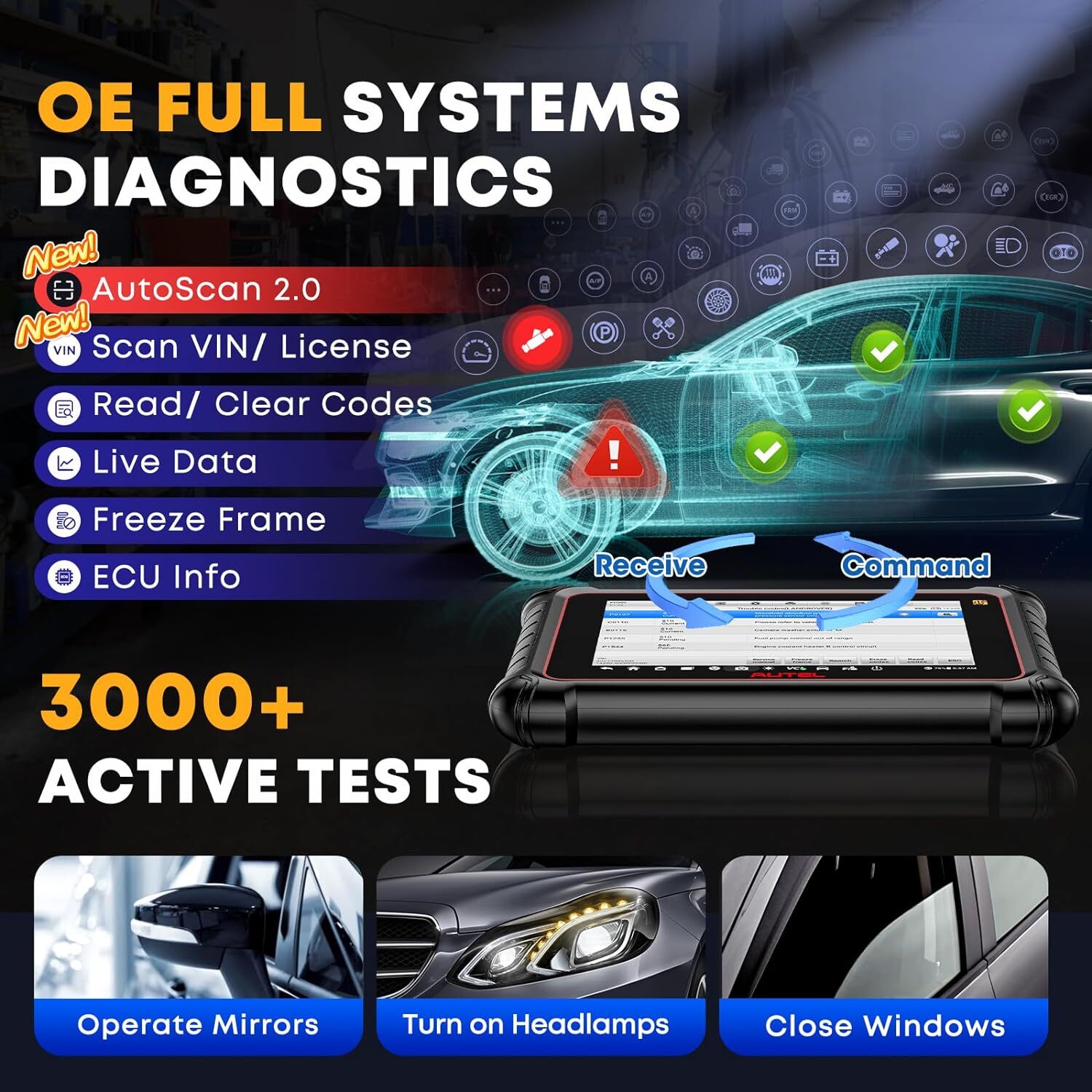 Autel MaxiPRO MP900-TS Diagnostic Scanner TPMS Programming Upgraded of MS906TS