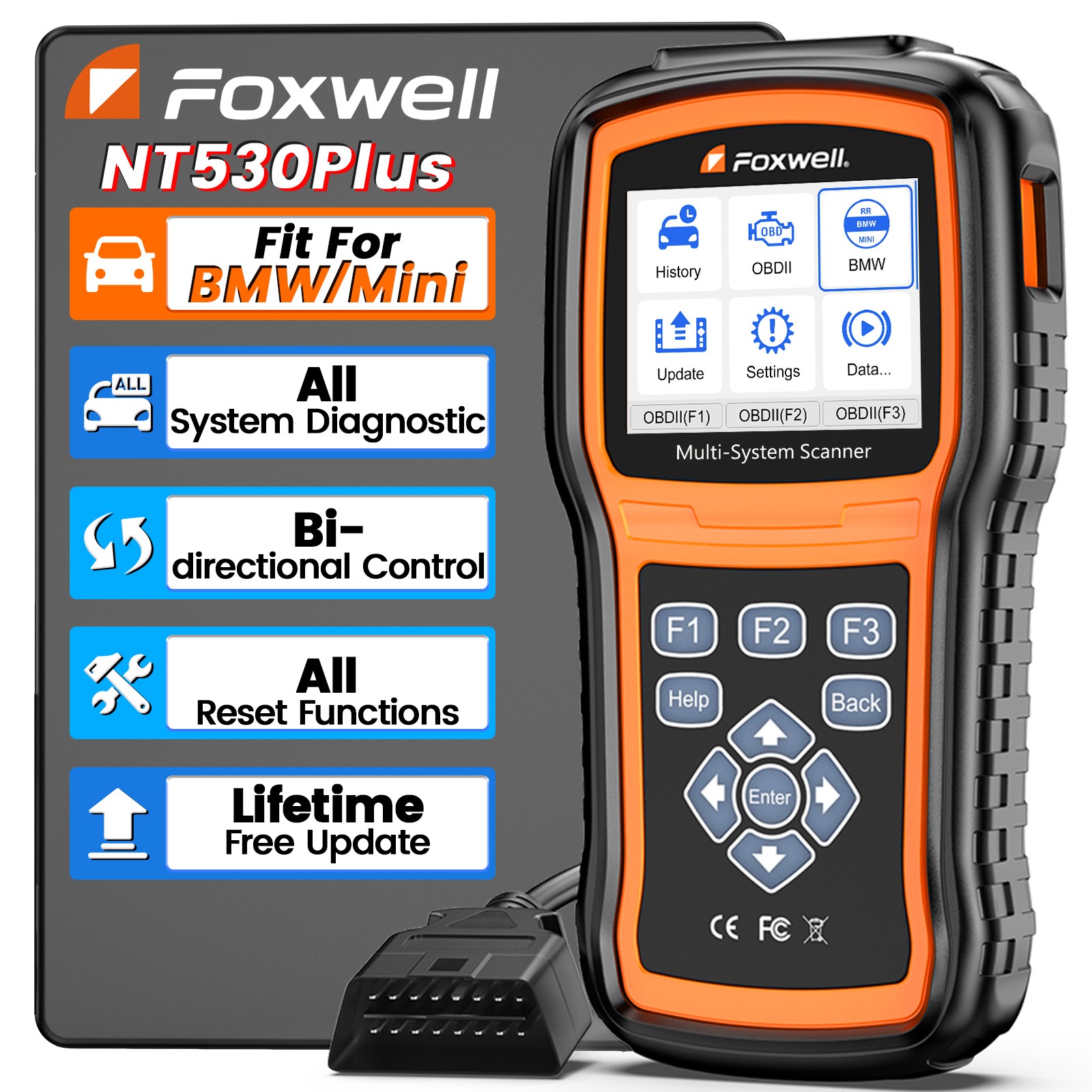 Foxwell NT510 Elite For BMW All System Bidirectional Car OBD2 Scanner Diagnostic
