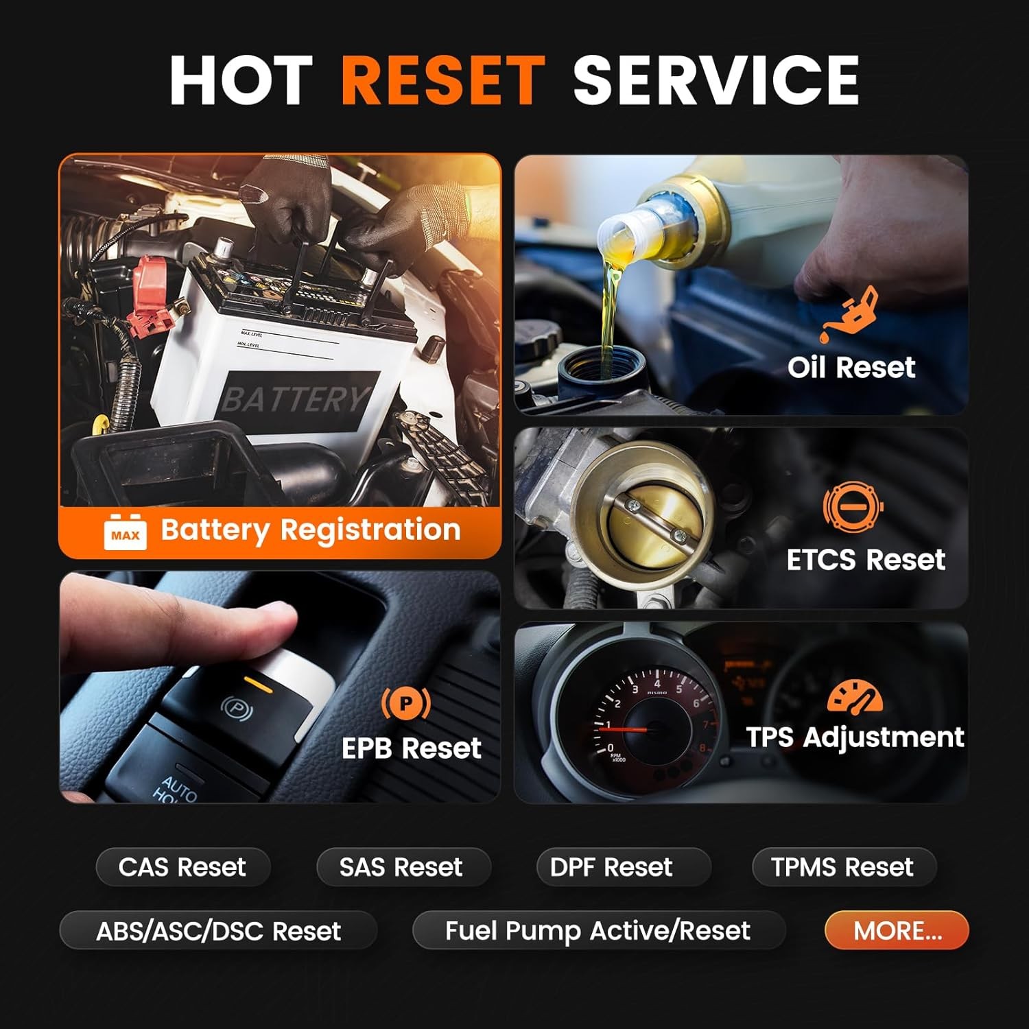 ANCEL BM700 Fit for BMW Scanner Battery Registration Code Reader ABS Diagnostic