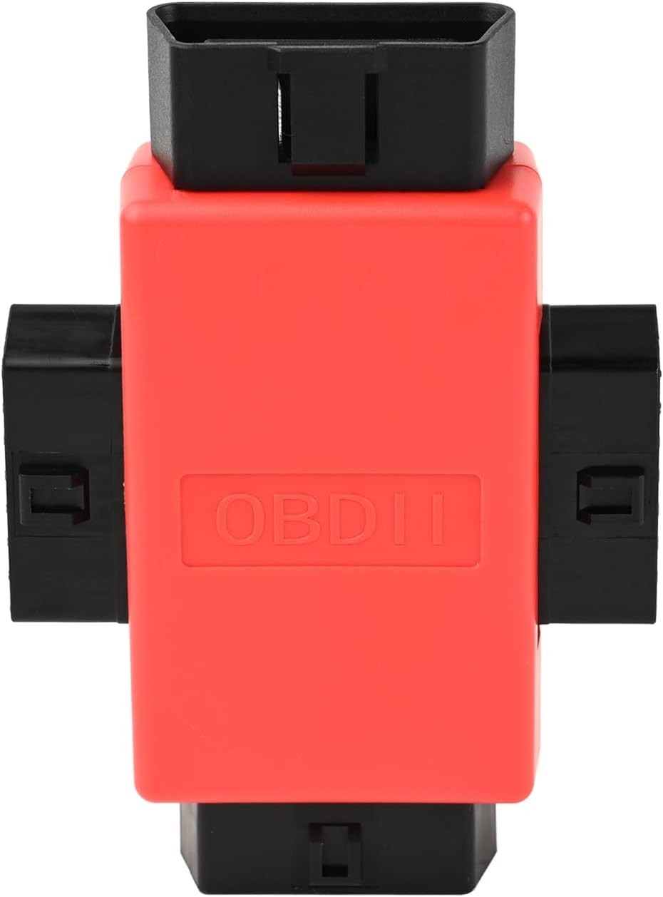 1 to 3 OBD2 Splitter Adapter Red Pocket Size 16 Pin Male to 3 Female Extender Au